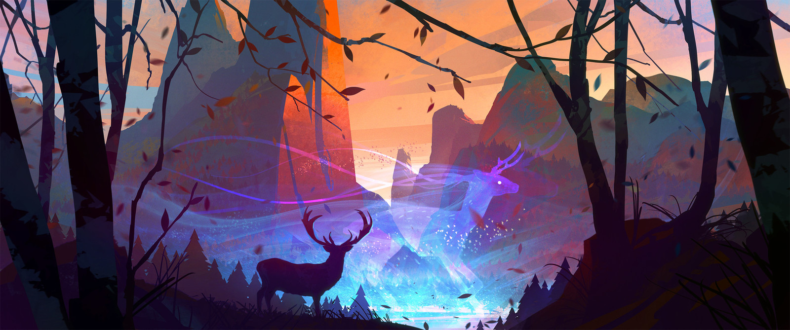 Fantasy. - Art, Images, Longpost, Landscape, Fantasy, Bastien Grivet