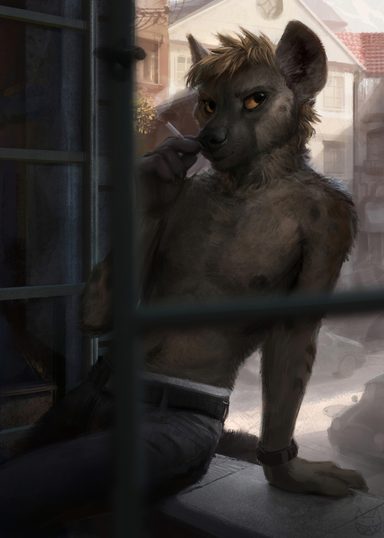 Dog yes fox - NSFW, Furry, Furry art, Lo-Fi, Kenket, Furry edge, Longpost