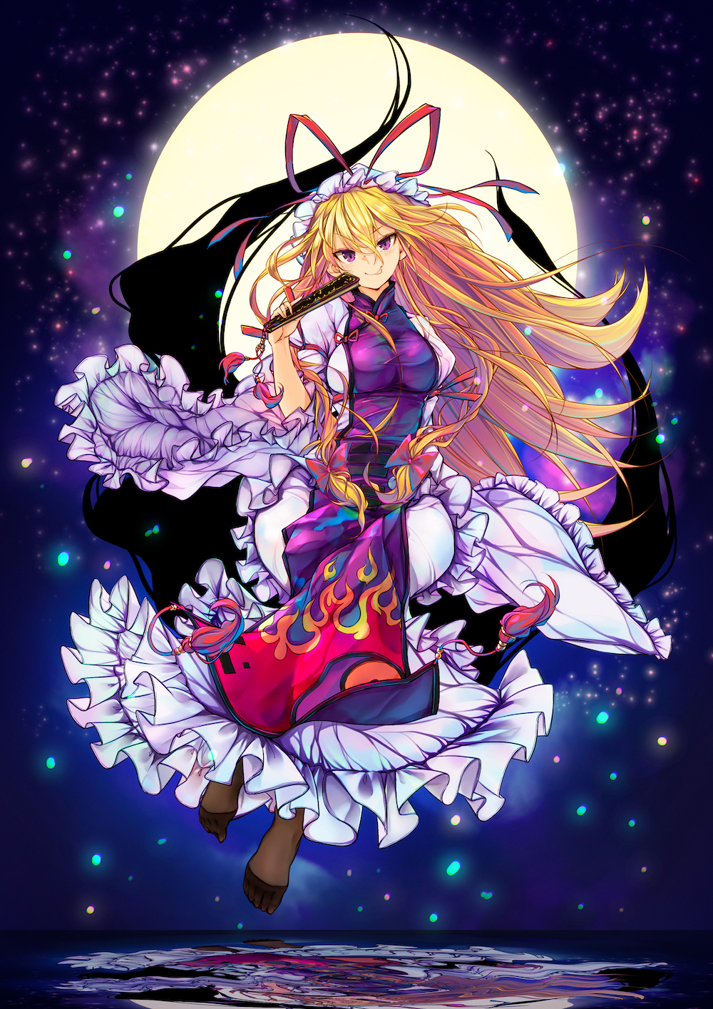 Yakumo yukari - Touhou, Yakumo yukari, Anime art, Anime, Not anime, Sin