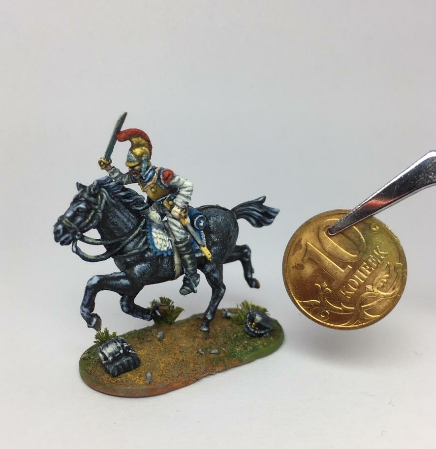 French Carabinieri of Napoleon's Grand Army - My, Miniature, Painting miniatures, France, Napoleon, Cavalry, Longpost