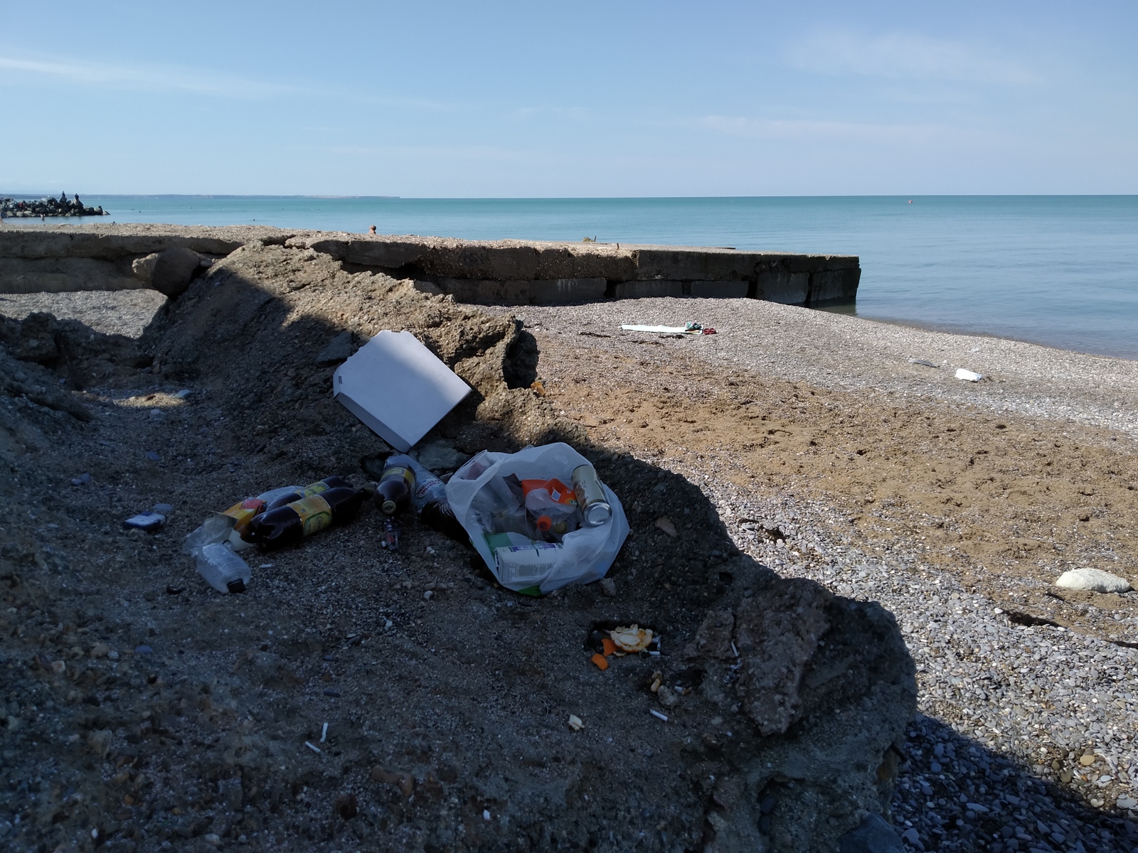 Removed 800 liters of garbage from the beach for those people who call themselves tourists. - My, Chistoman, Crimea, Nikolaevka, Beach, Garbage, Туристы, Longpost