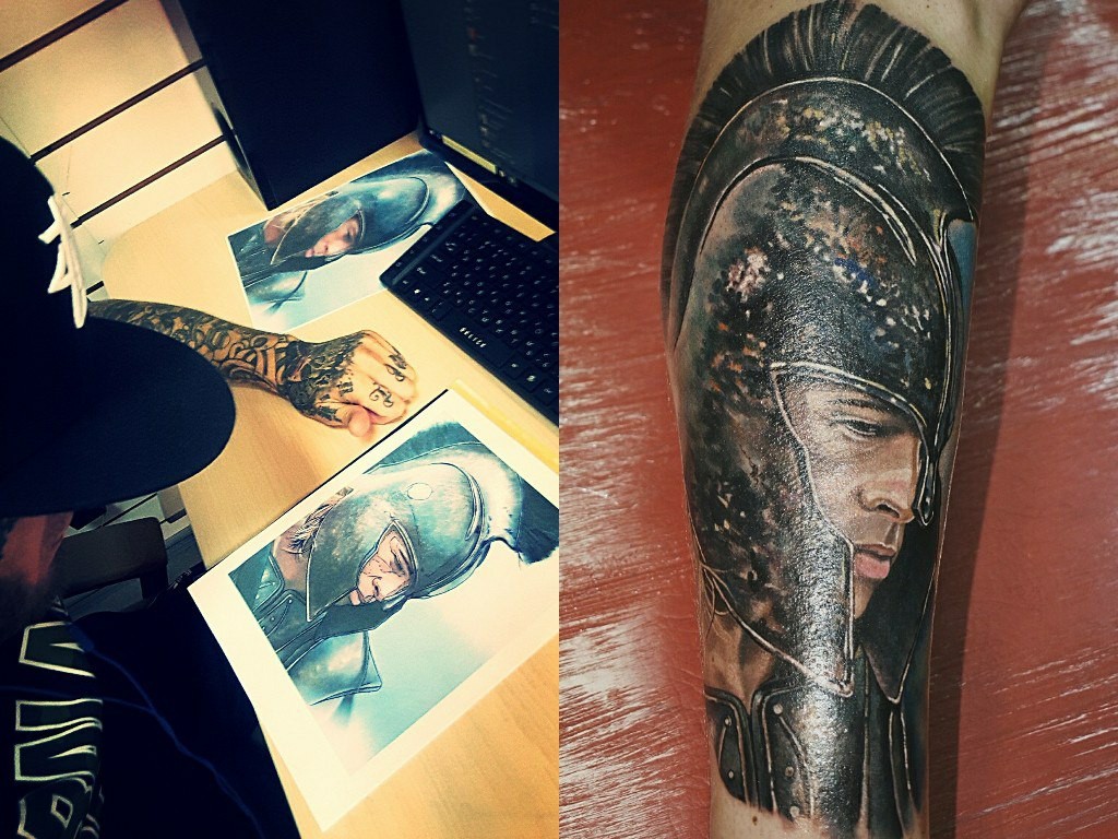 Tattoo from master Oleg Sazonov (continued) - Tattoo, Beautiful, Skillful fingers, Pencil drawing, Painting, Longpost