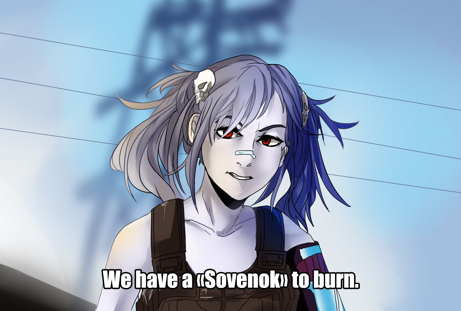 Wake up, Semyon...  The Sovonok has you... - Endless summer, Visual novel, Creepy-chan, Art, , Crossover