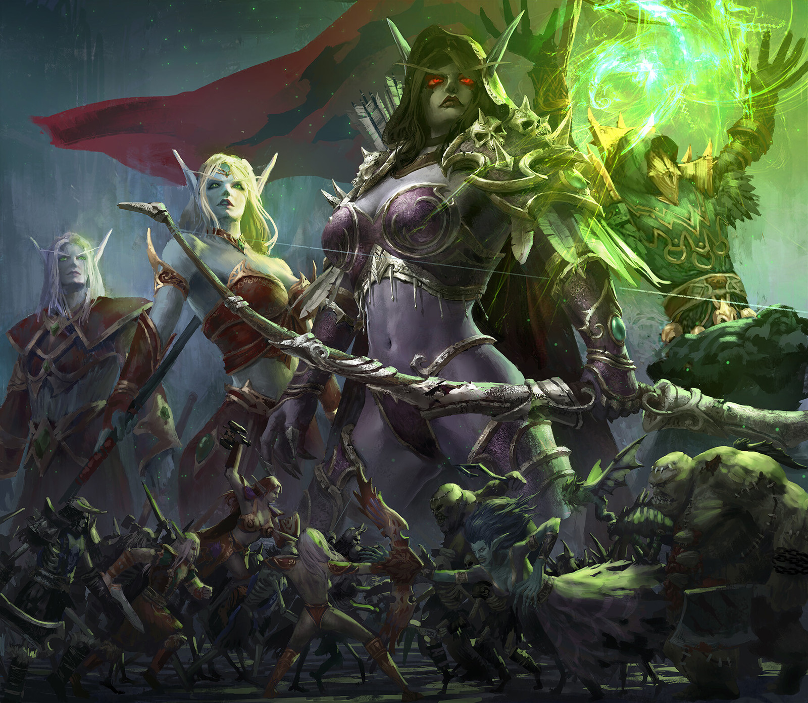 Awesome art by Hejun Mao. - Wow, Warcraft, Blizzard, Game art, Art, Creation