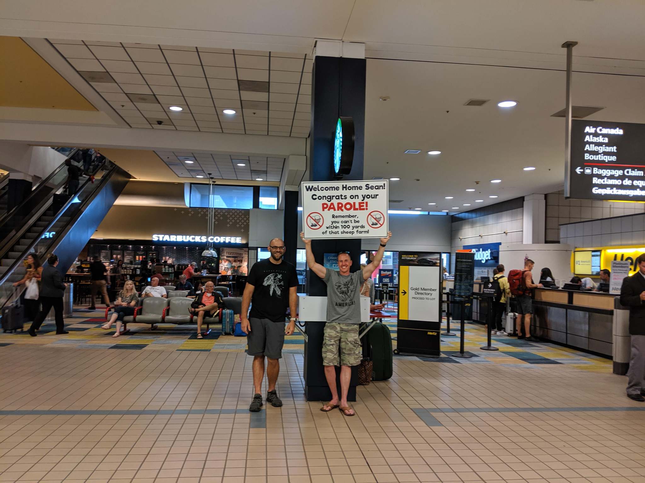 Meeting at the airport - The airport, Meeting, Friends, Poster, Humor, Reddit