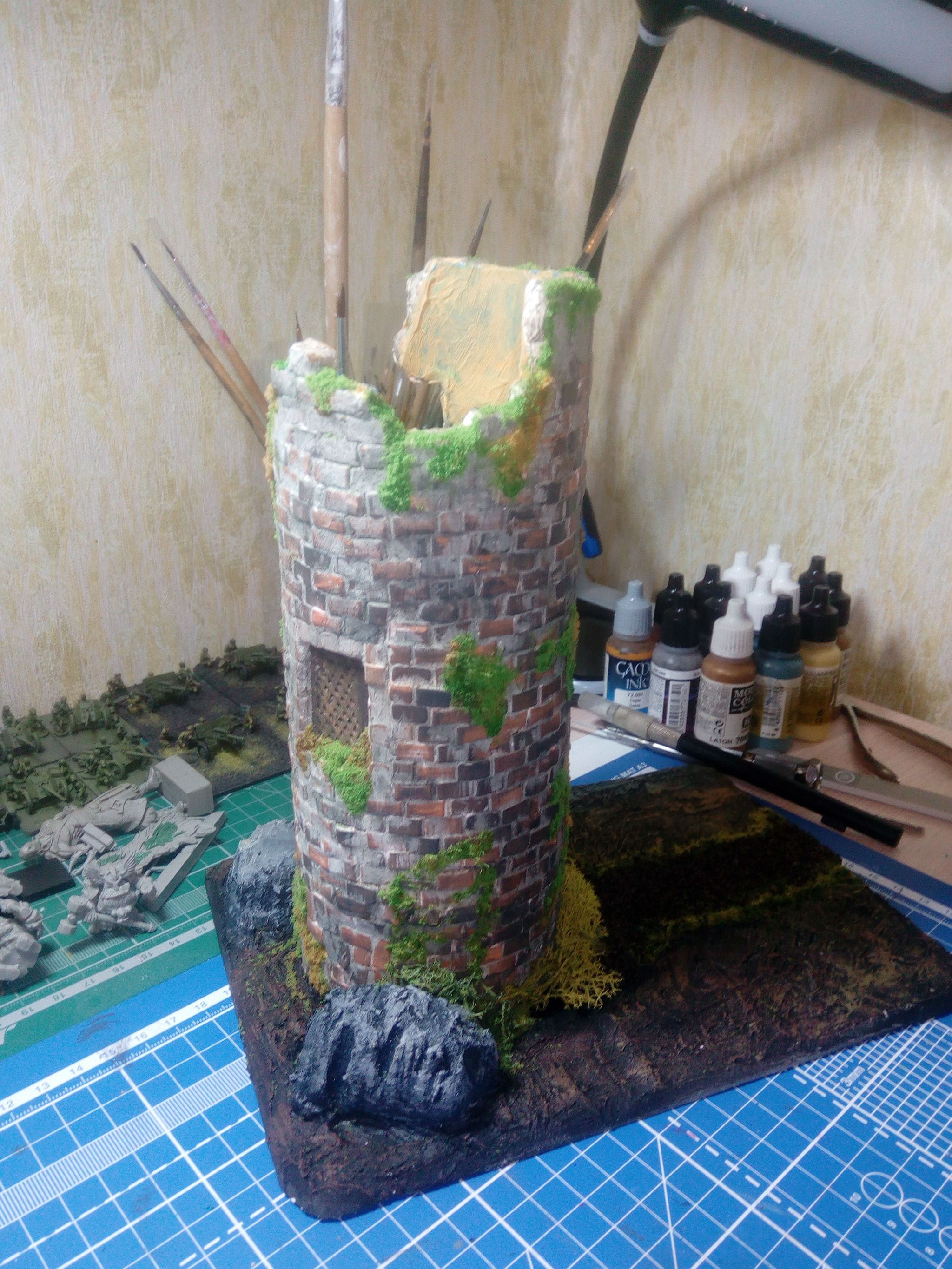 Pringles tower. - My, With your own hands, Warhammer fantasy battles, Longpost, Needlework