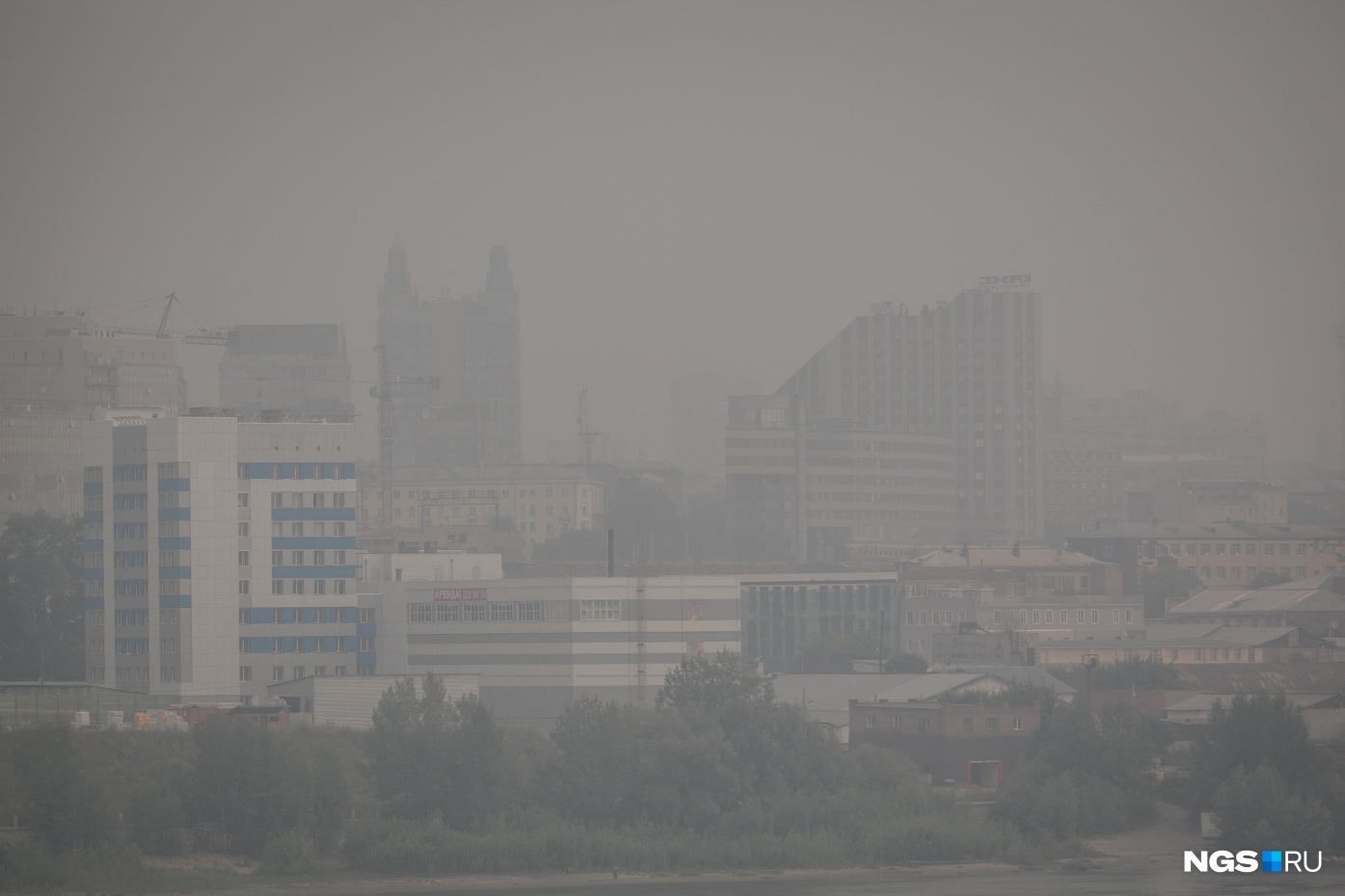 Scientists have published satellite images of smog over Novosibirsk. - Forest fires, Smog, Novosibirsk, GIF, Longpost