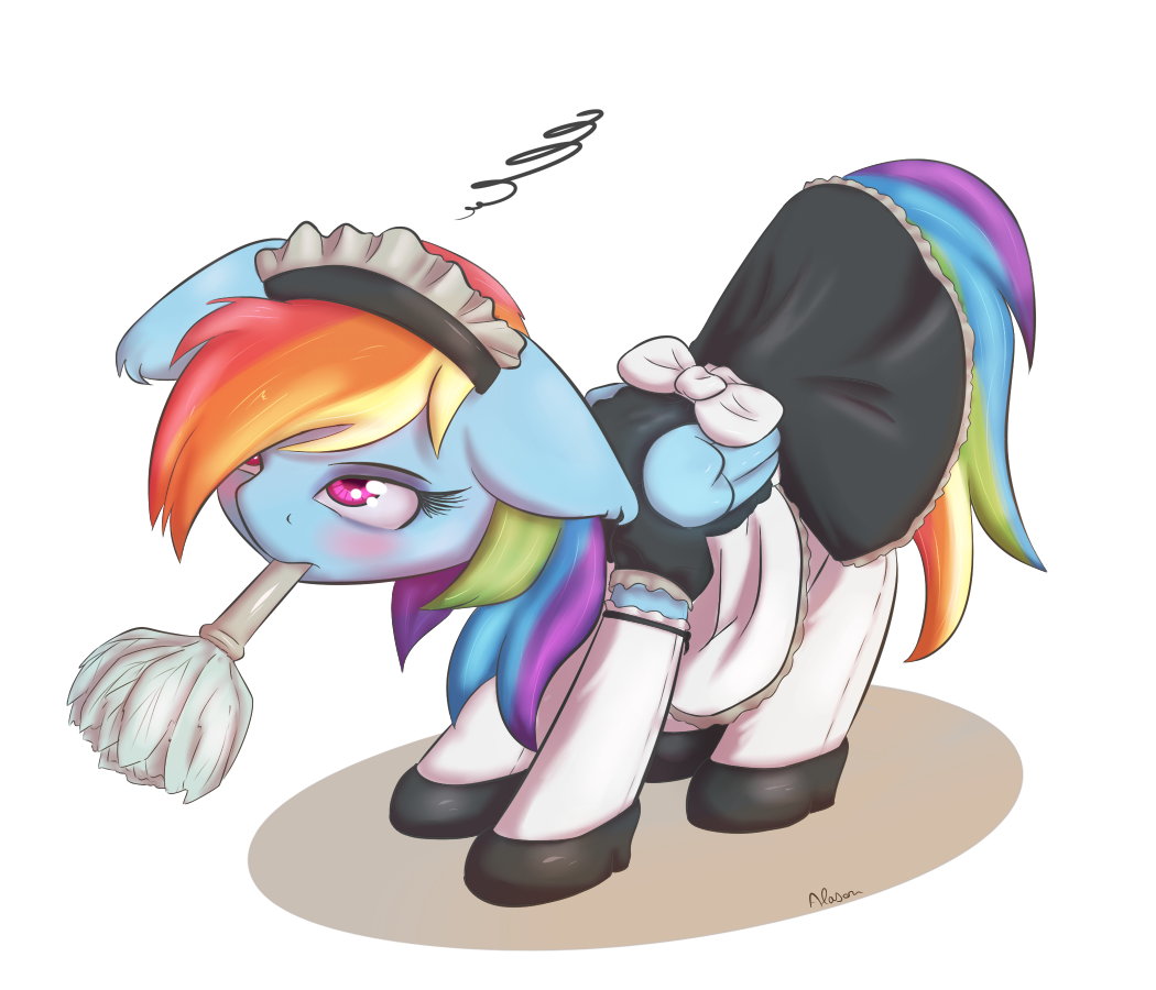 Rainbow Maid - My little pony, Rainbow dash, Housemaid, Alasou