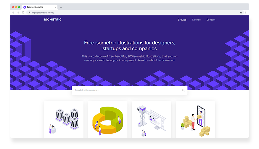 Isometric - my first product launch - My, Open source, Isometric, Illustrations