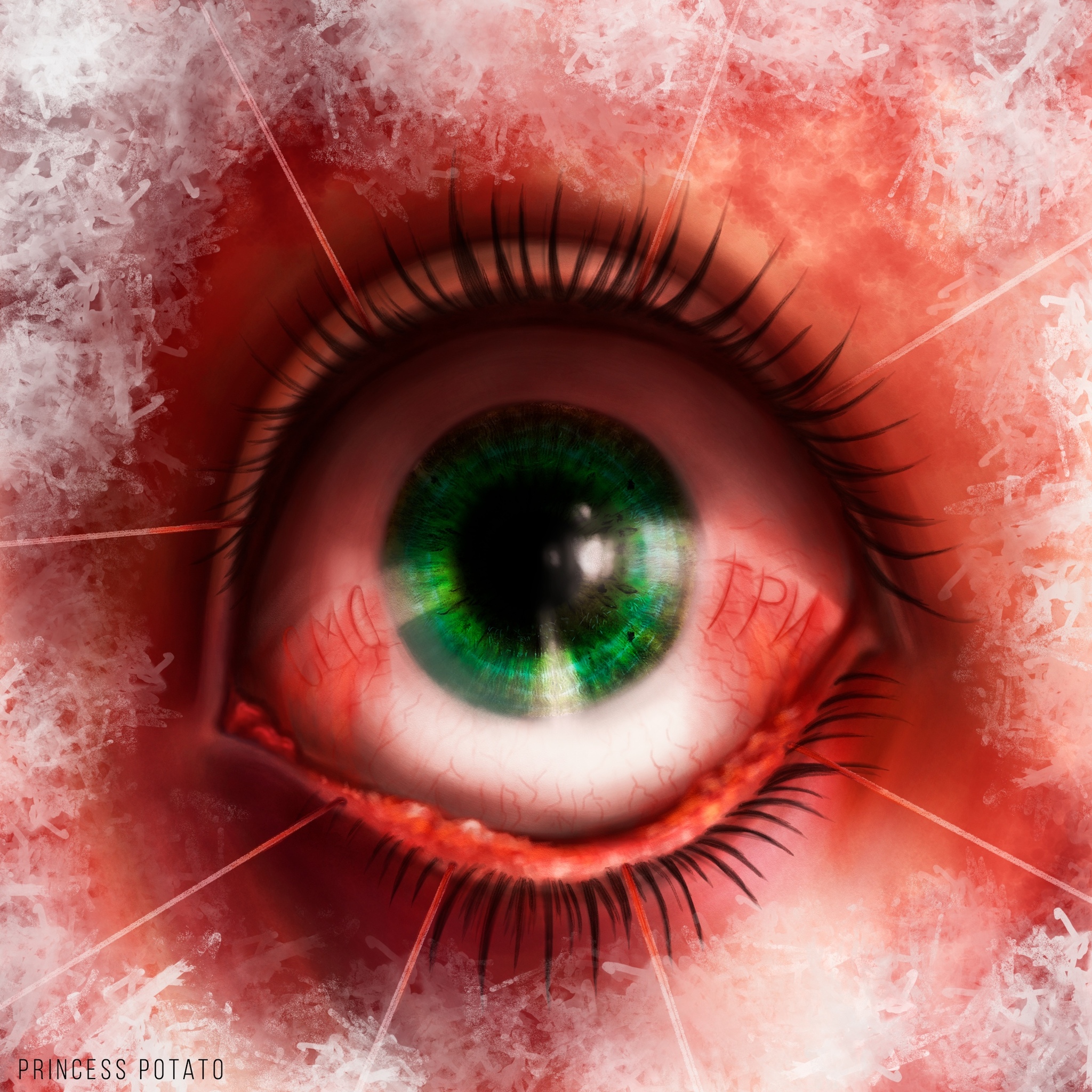 Eyes wide open - Art, Drawing, Blood, Gothic