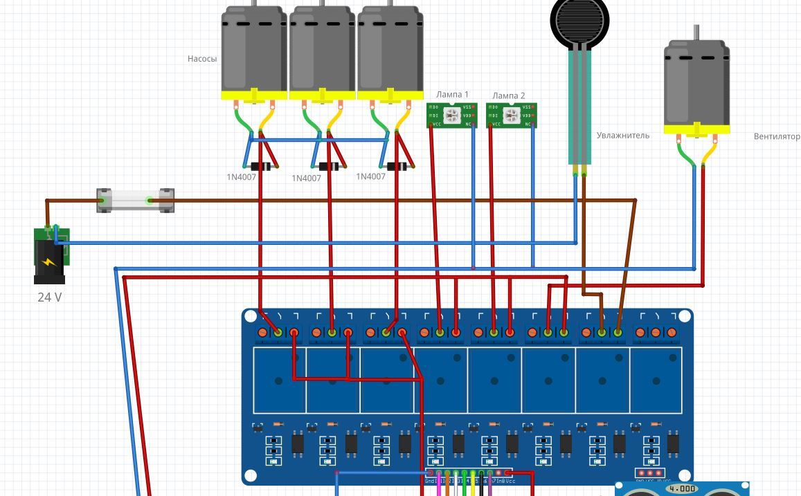 Зависает Arduino UNO при запуске моторов 5V через реле | Пикабу