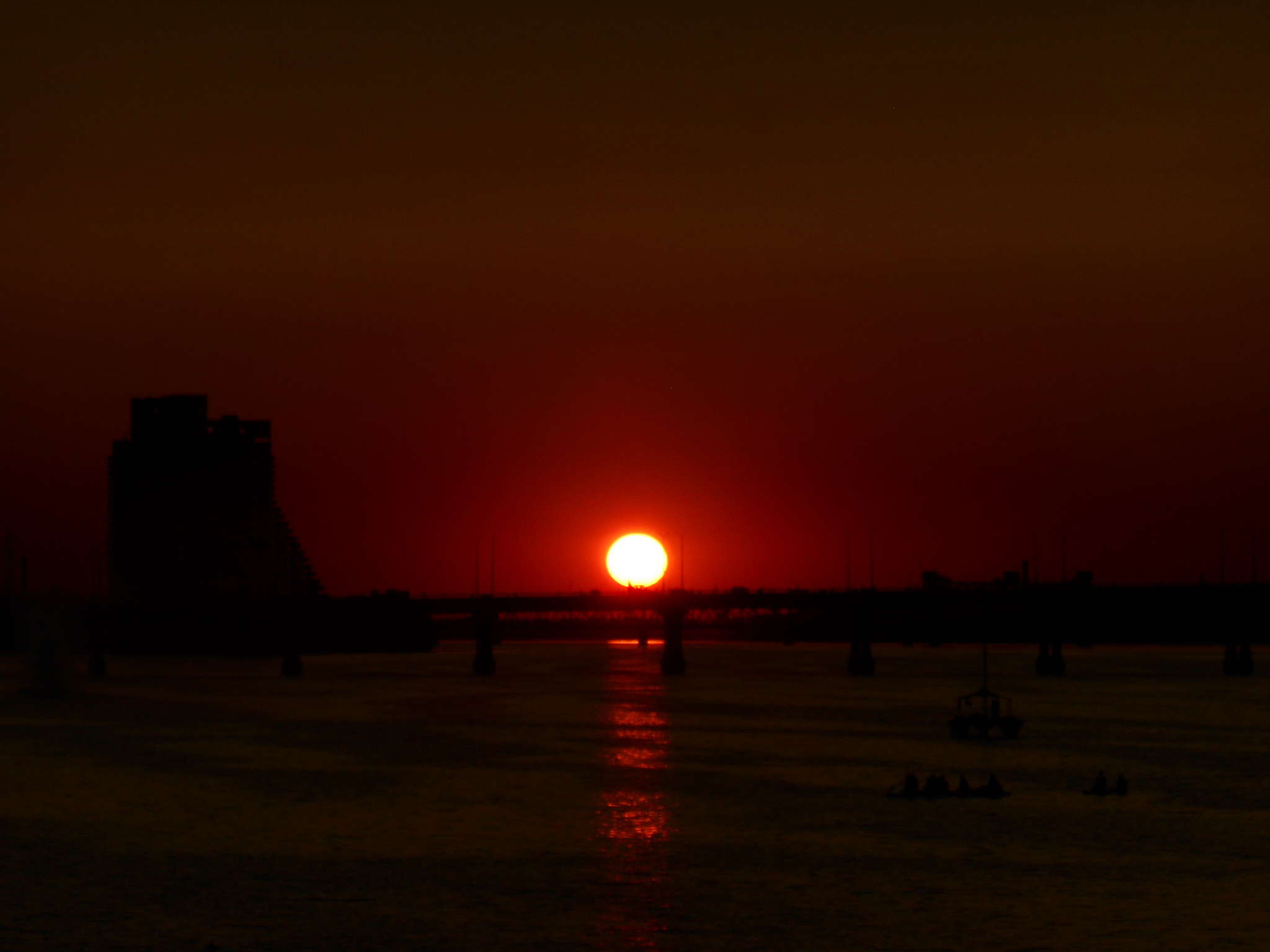 Dnieper - My, Sunset, River, Town, Longpost, Beginning photographer, No filters