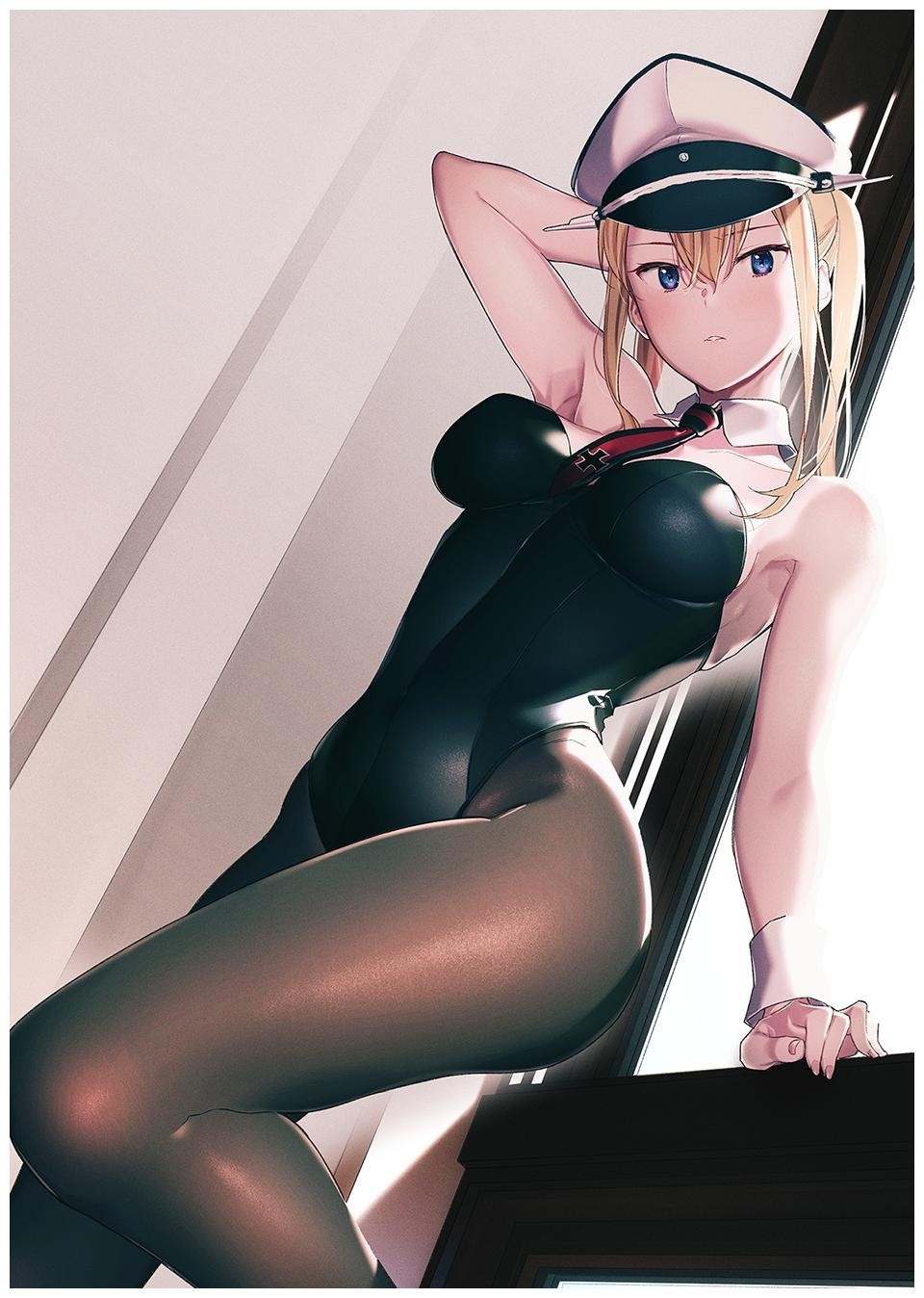 Graf Zeppelin - NSFW, Kantai collection, Graf Zeppelin, Bunnysuit, Anime art, Anime, Art