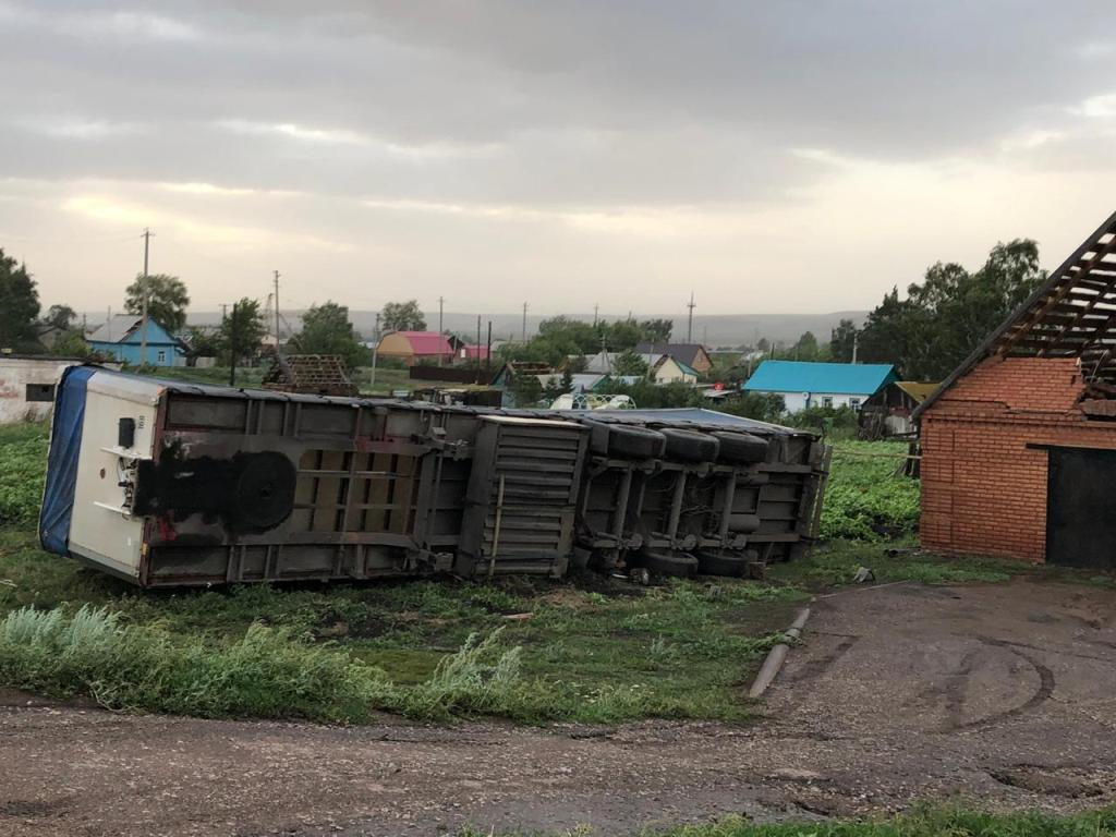 A tornado and its consequences in the village of Zaglyadino (Orenburg region, August 5, 2019). - Russia, Tornado, Natural phenomena, Situation, Nature, Video, Longpost