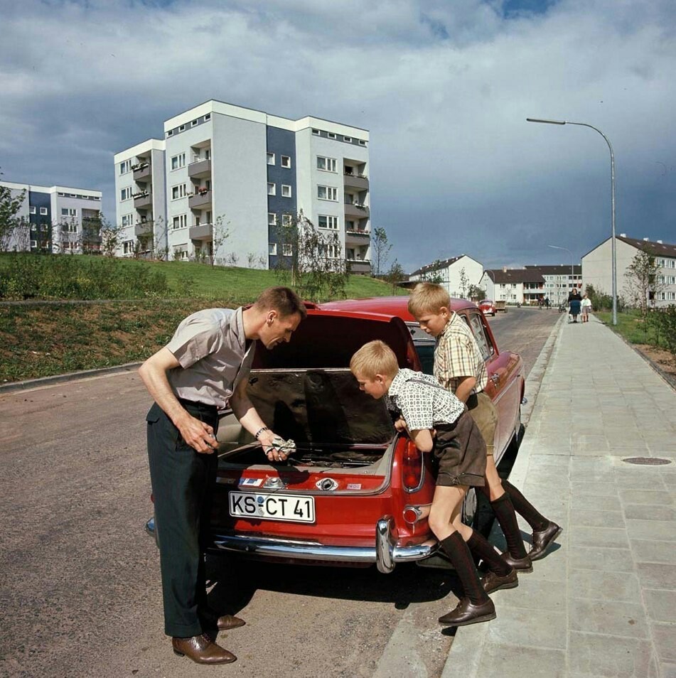 ФРГ конец 1950-х годов - Западная Германия, 50-е, Длиннопост, Фотография, ФРГ, Ретро