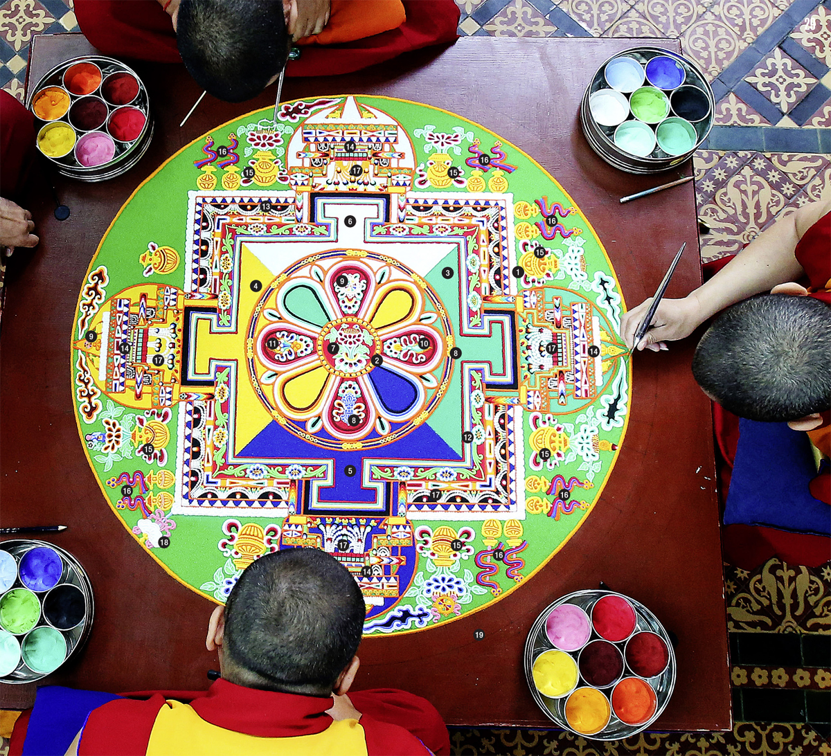 Tibetan mandalas. - Buddhism, Tibet, Longpost, Mandala