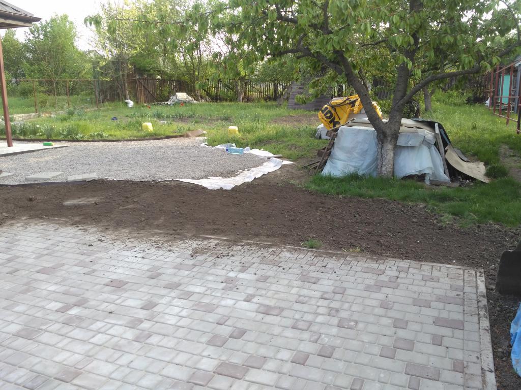 Lucky story. - My, Landscape design, Lawn, Dacha, With your own hands, Longpost