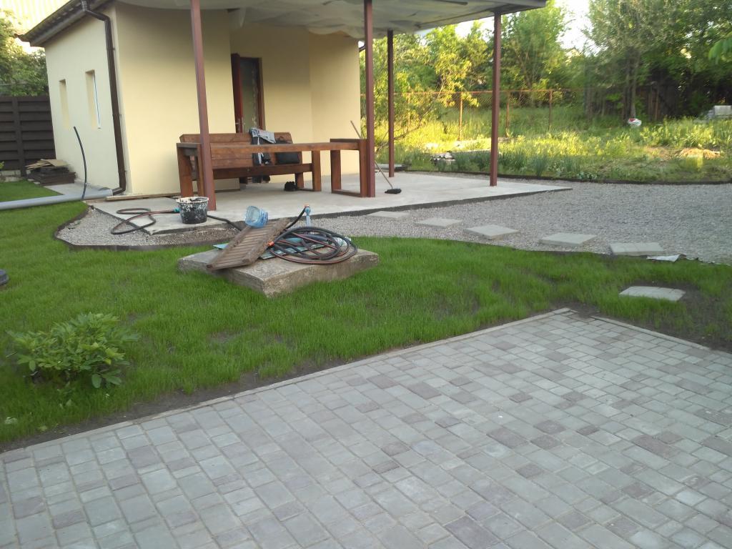 Lucky story. - My, Landscape design, Lawn, Dacha, With your own hands, Longpost