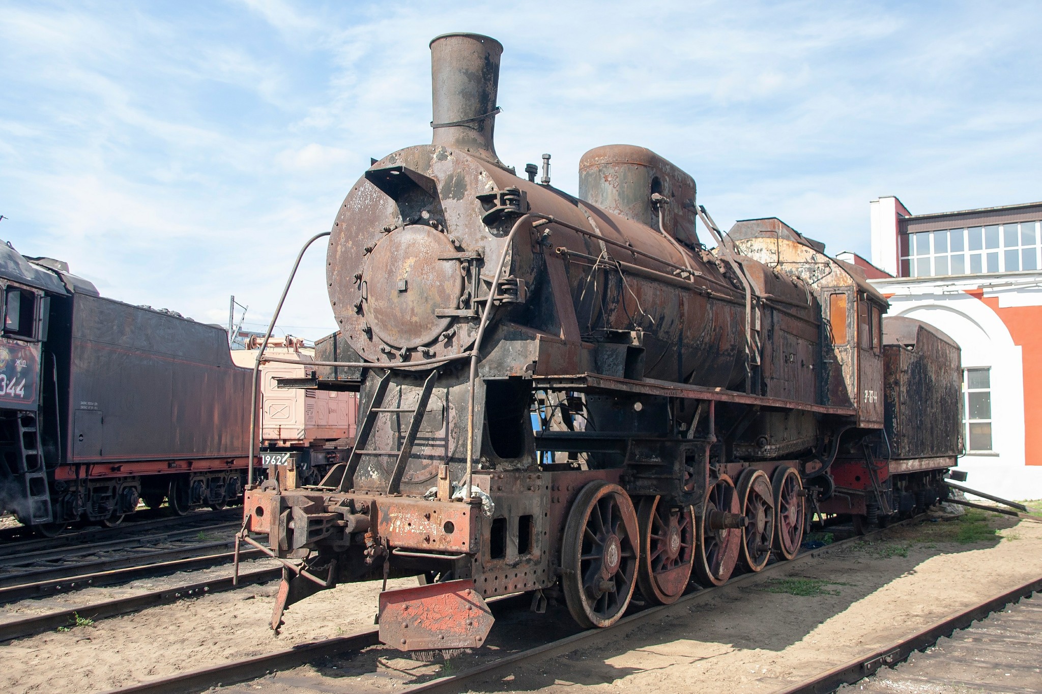 Podmoskovnaya station - Podmoskovnaya station, Locomotive, Museum, Longpost, A train, Railway