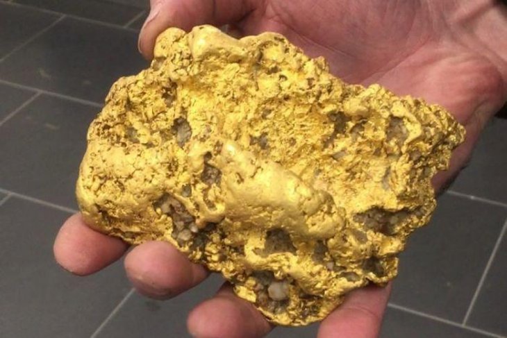 Lucky pensioner finds 2kg gold nugget - Australia, Gold