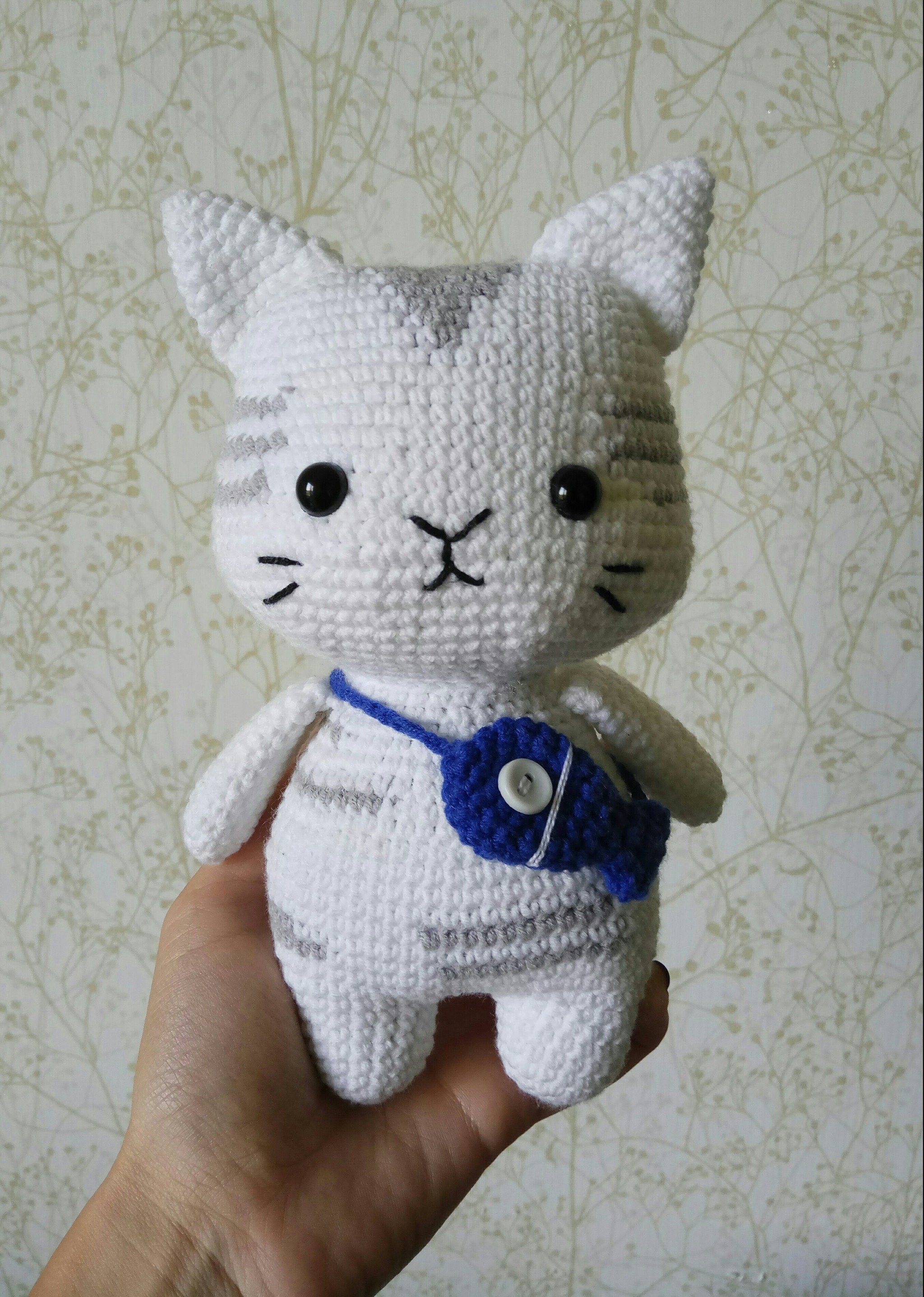 cat - My, Knitting, Crochet, cat, Amigurumi, Needlework without process