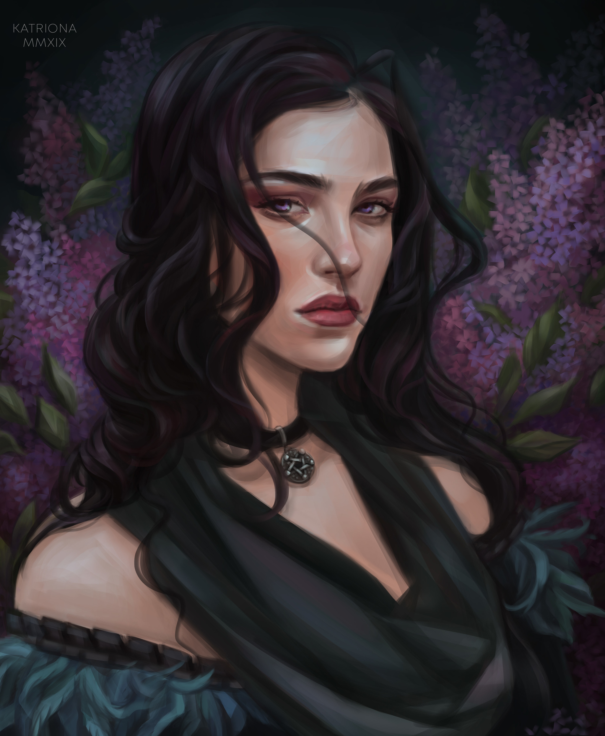 Witcher sorceresses - My, Fan art, Art, Witcher, The Witcher 3: Wild Hunt, Yennefer, Triss Merigold, Longpost