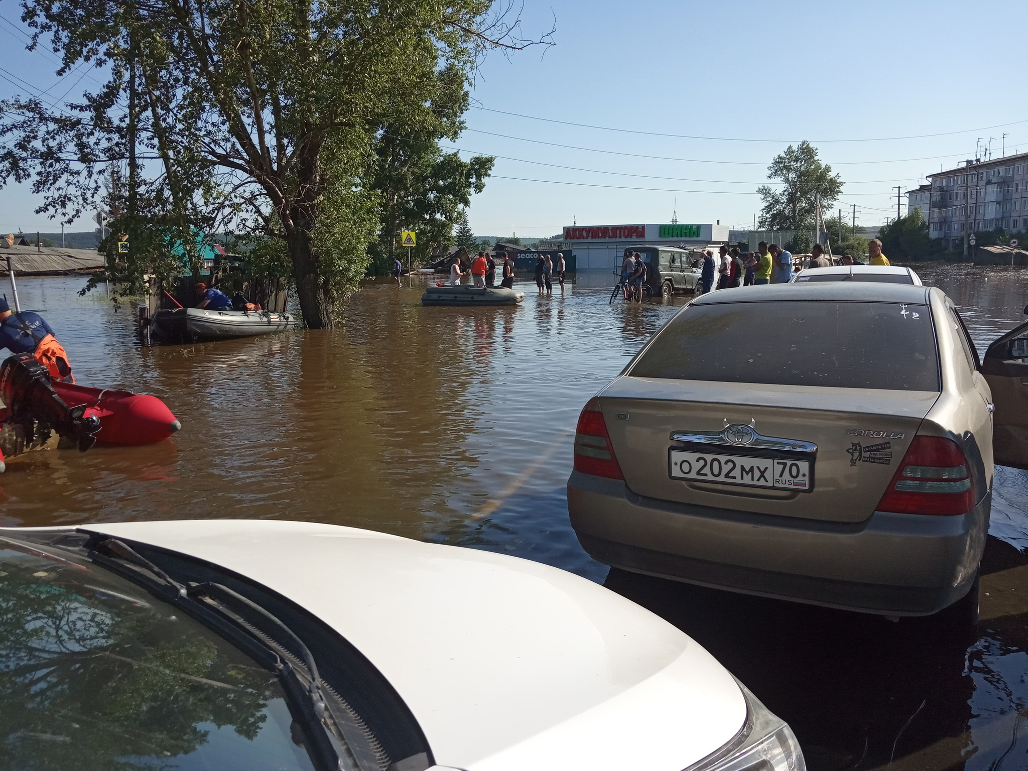 The flood of Tulun, as it has become. - My, Longpost, Flood, Tulun, The photo