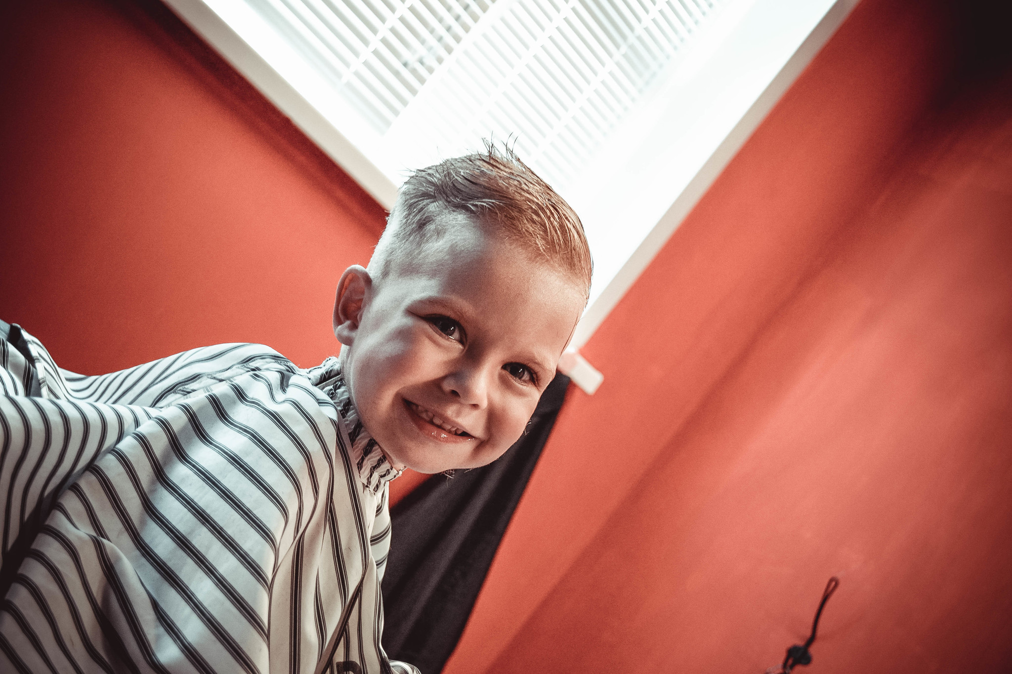 Children getting their hair cut - My, Children, The hairdresser, Longpost