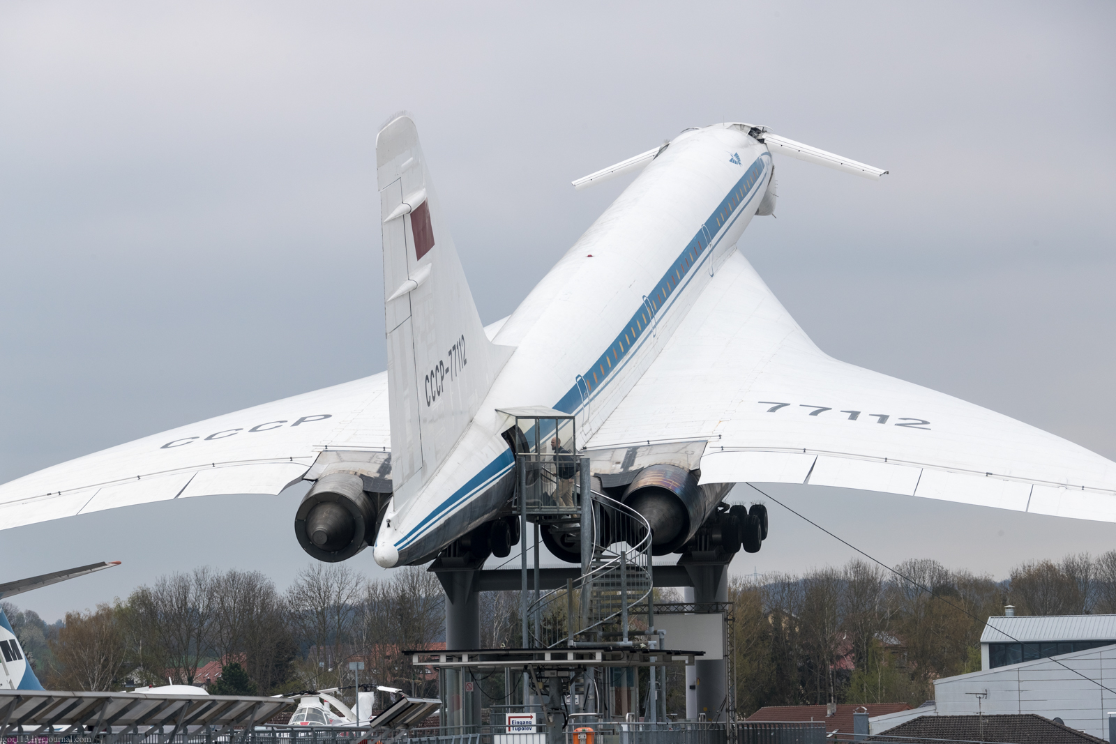 Ту-144.Редкий экспонат. - Ту-144, Германия, Музей, Длиннопост