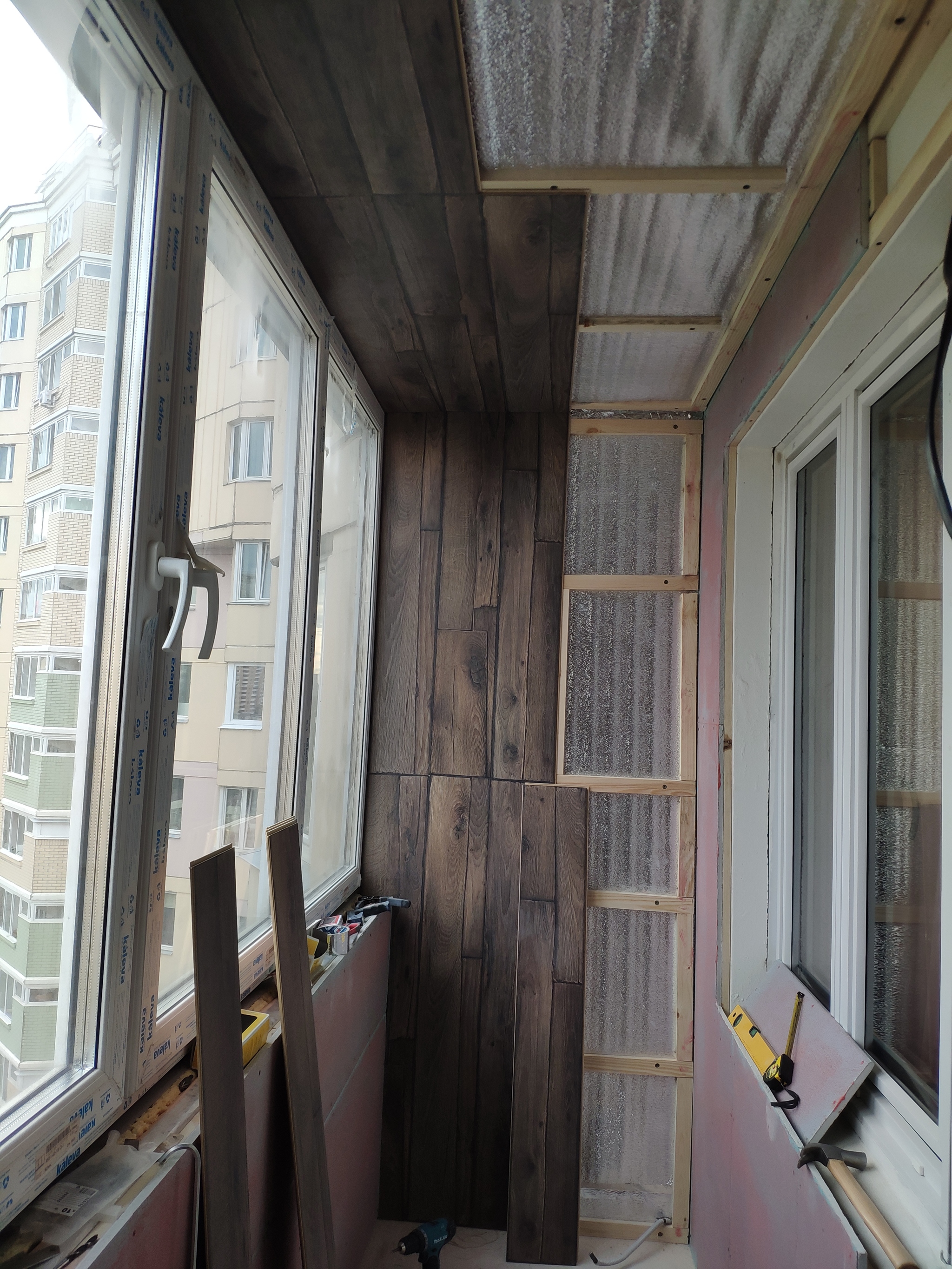 Balcony repair. - My, Repair, Building, Longpost, Experience, Arms