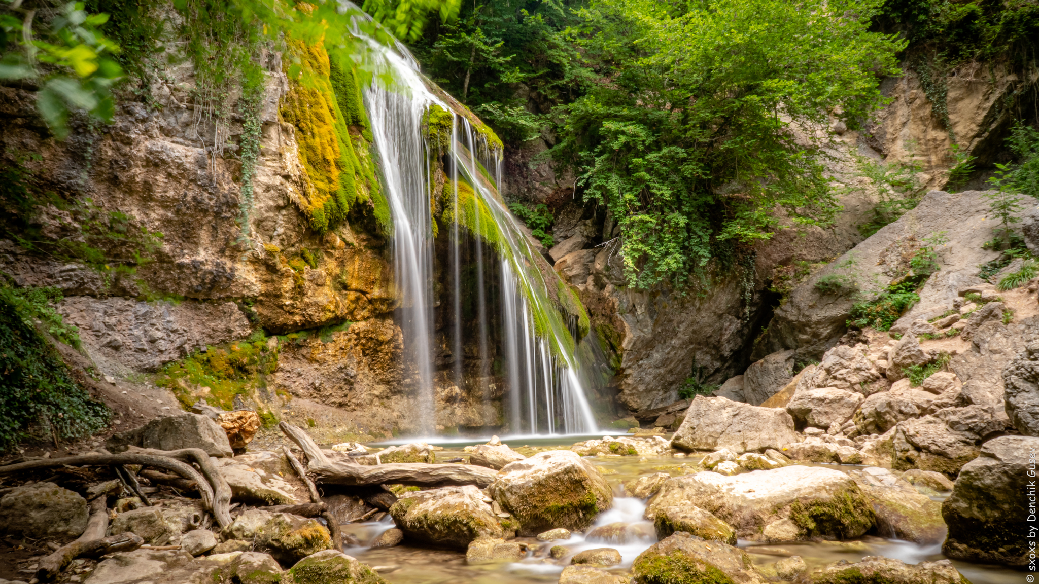 From vacation in Crimea - My, The photo, Crimea, The mountains, Waterfall, Landscape, Hike, Longpost