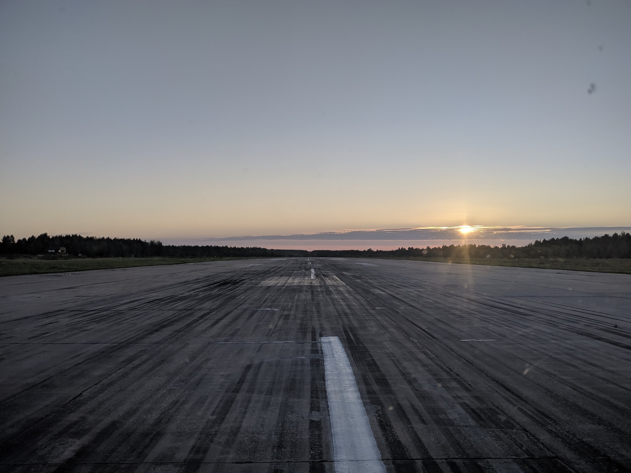 It was getting dark. - My, Mi-8, Evening, Работа мечты, Sky, Sunset