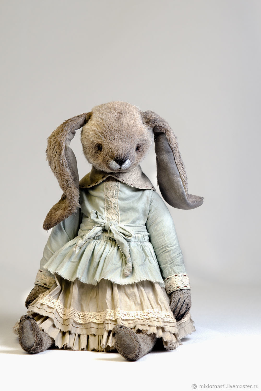 Bunny - My, Teddy bear, Teddy hare, Handmade, With your own hands, Beginning photographer, Needlework without process, Longpost