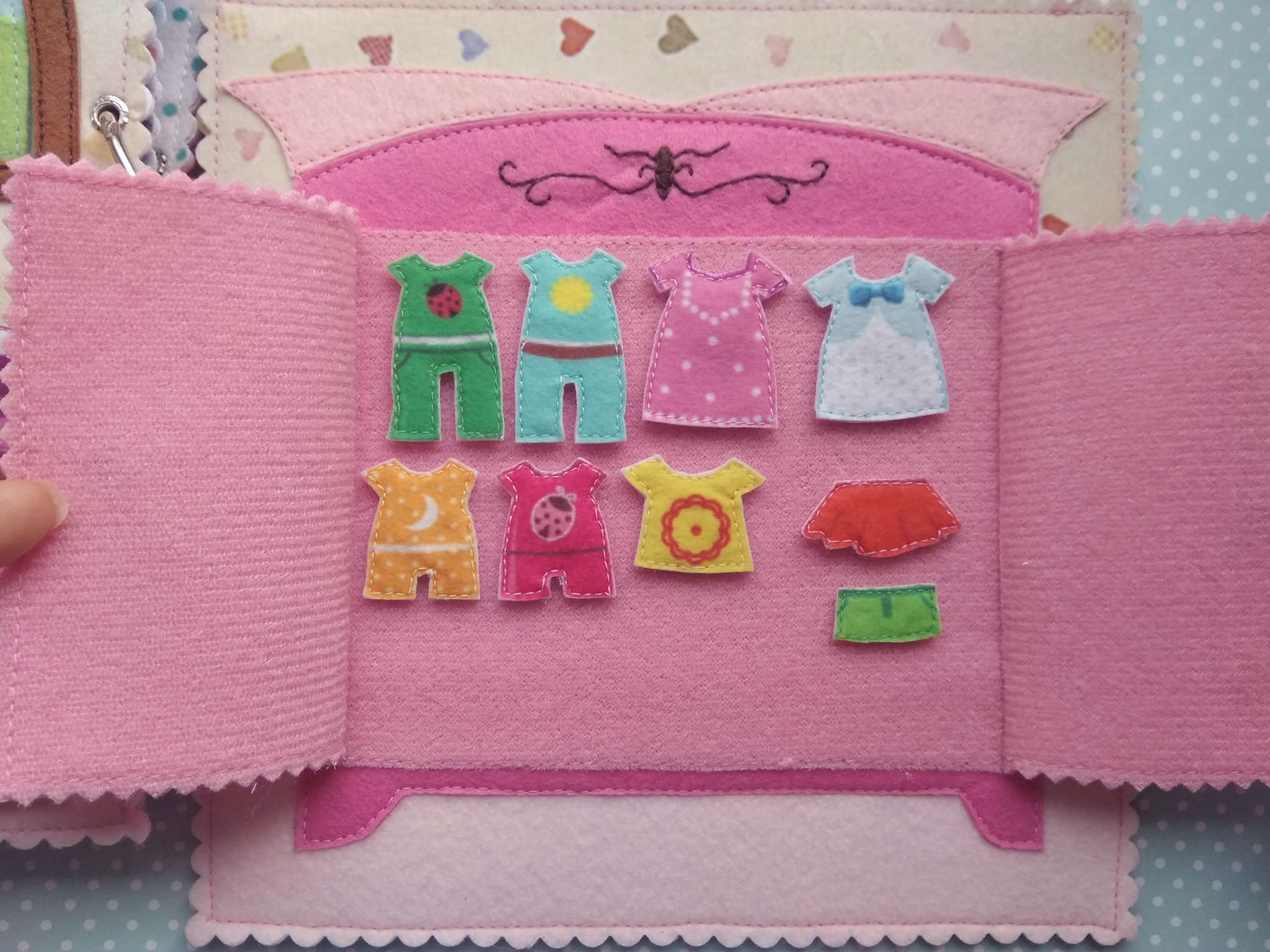 Doll house made of felt. - My, Dollhouse, Felt, Needlework, Needlework without process, Developing, Children's literature, Hobby, Longpost, With your own hands