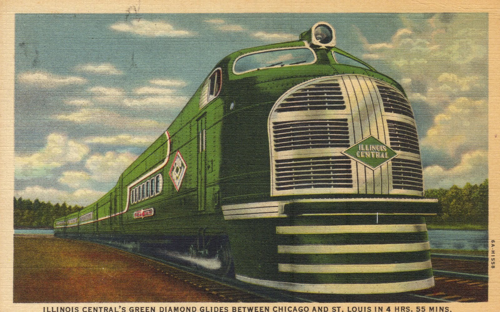 Trains of aerodynamic outlines: from M-10000 to Green Diamond. - Railway, Industrial Design, USA, Longpost, Diesel Train