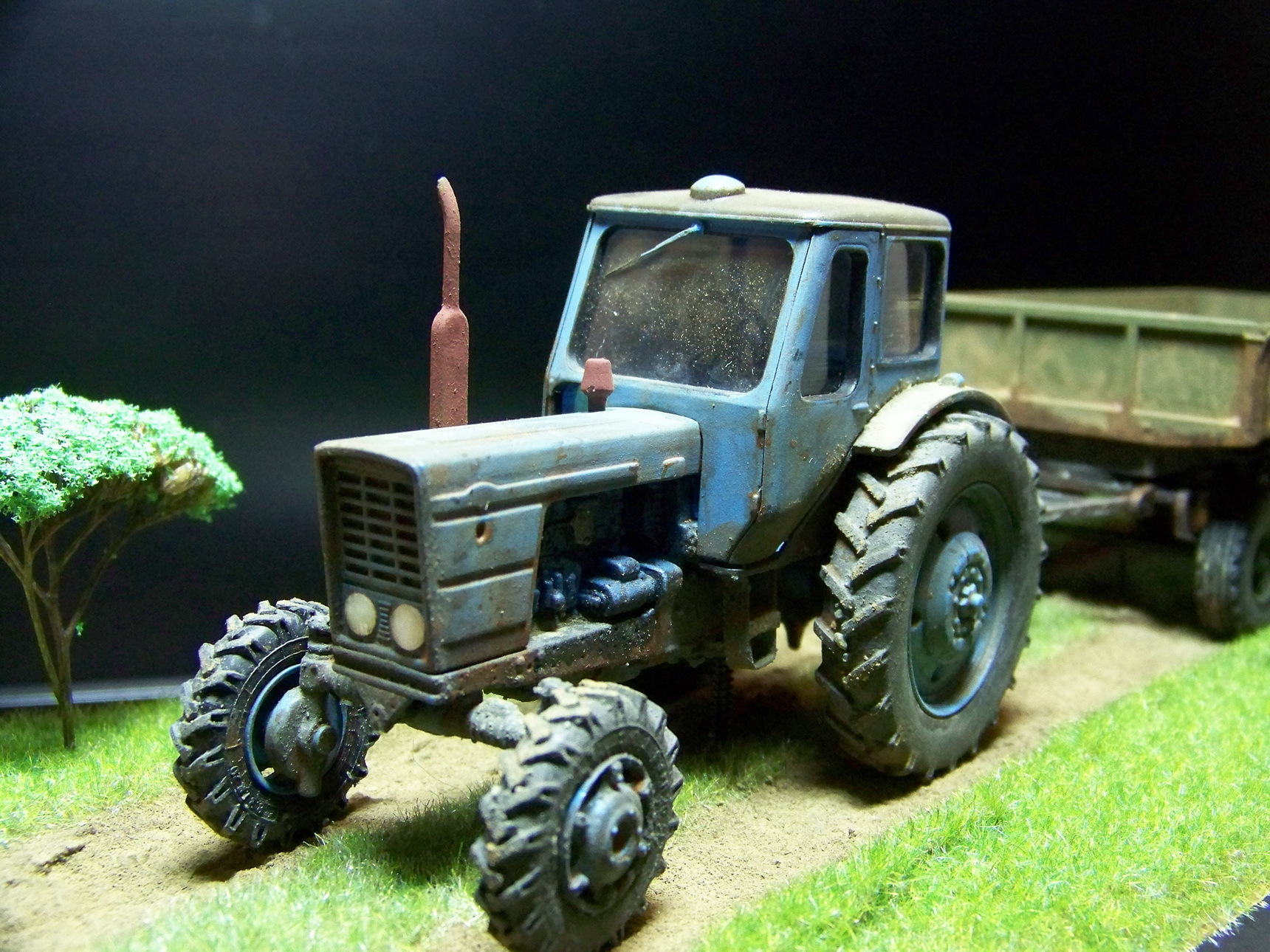 MTZ-52 Belarus - My, Tractor, MTZ, Diorama, Agricultural machinery, Longpost