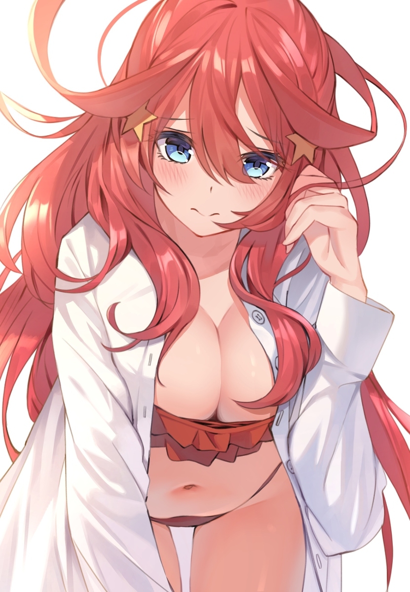 Itsuki Nakano - NSFW, Anime, Art, Anime art, Nakano Itsuki, The Quintessential Quintuplets, Gotoubun no hanayome, Pixiv