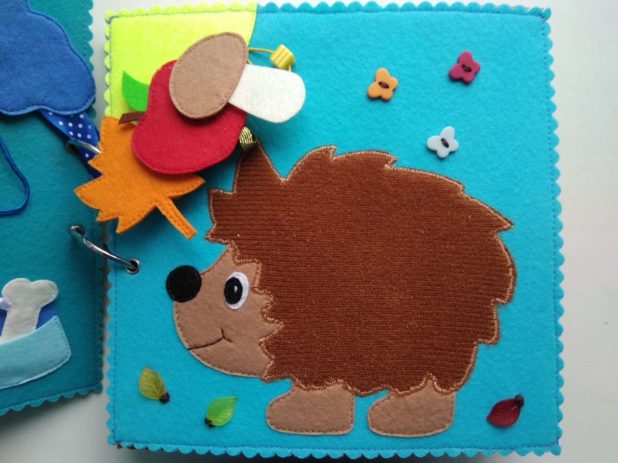 Developing tactile felt book. - My, Hobby, Developing, Felt, Needlework, Needlework without process, Children's literature, Longpost, Toys