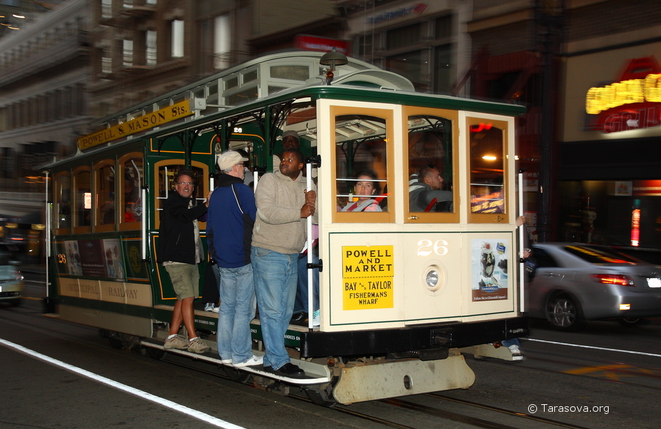 San Francisco cable car. - Railway, Funicular, USA, Tram, Longpost, Video