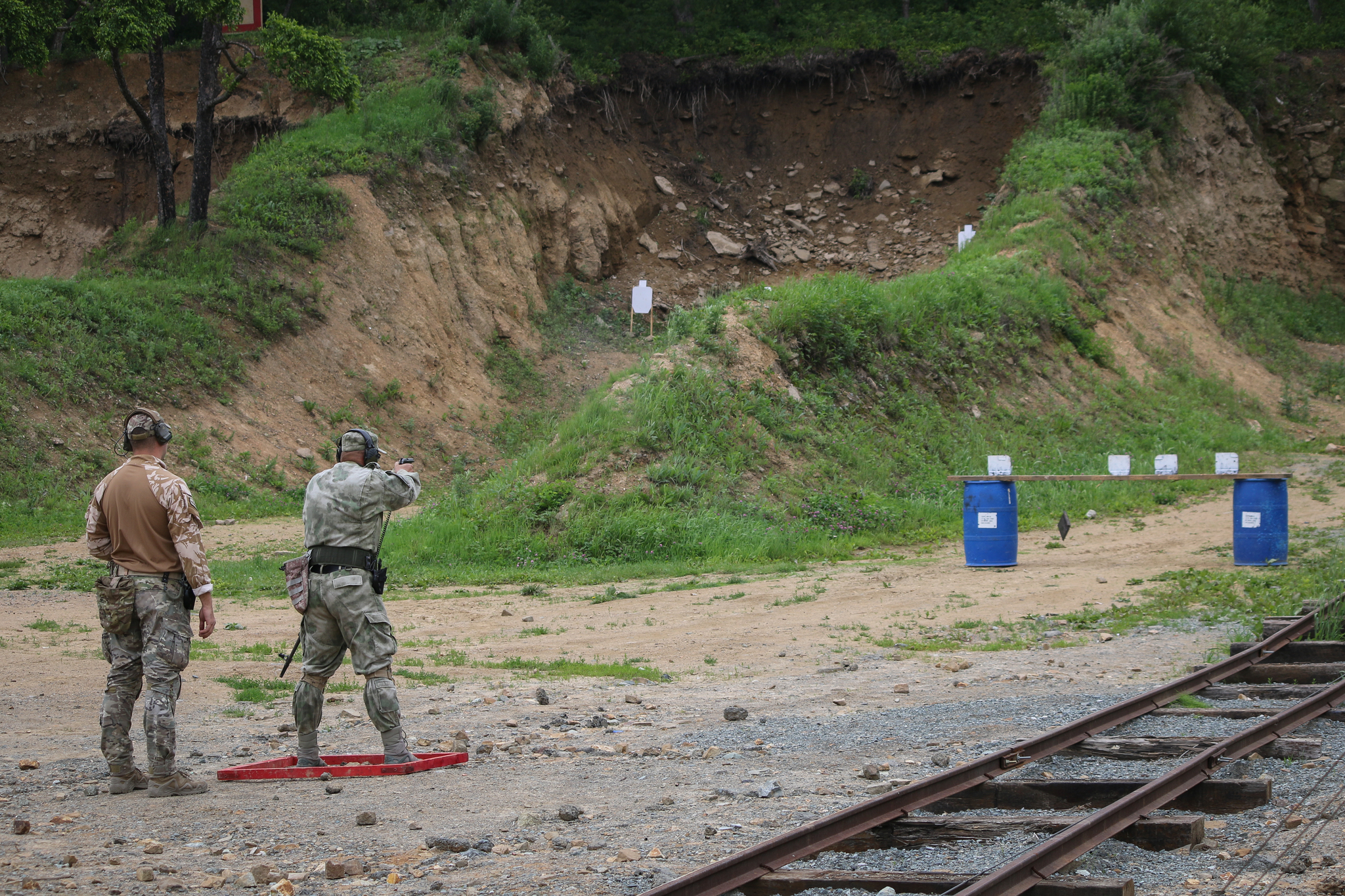 Championship in practical shooting from a machine gun. - My, Shooting, Weapon, Machine gun, Army, Pacific Fleet, Competitions, Practical shooting, Special Forces, Video, Longpost