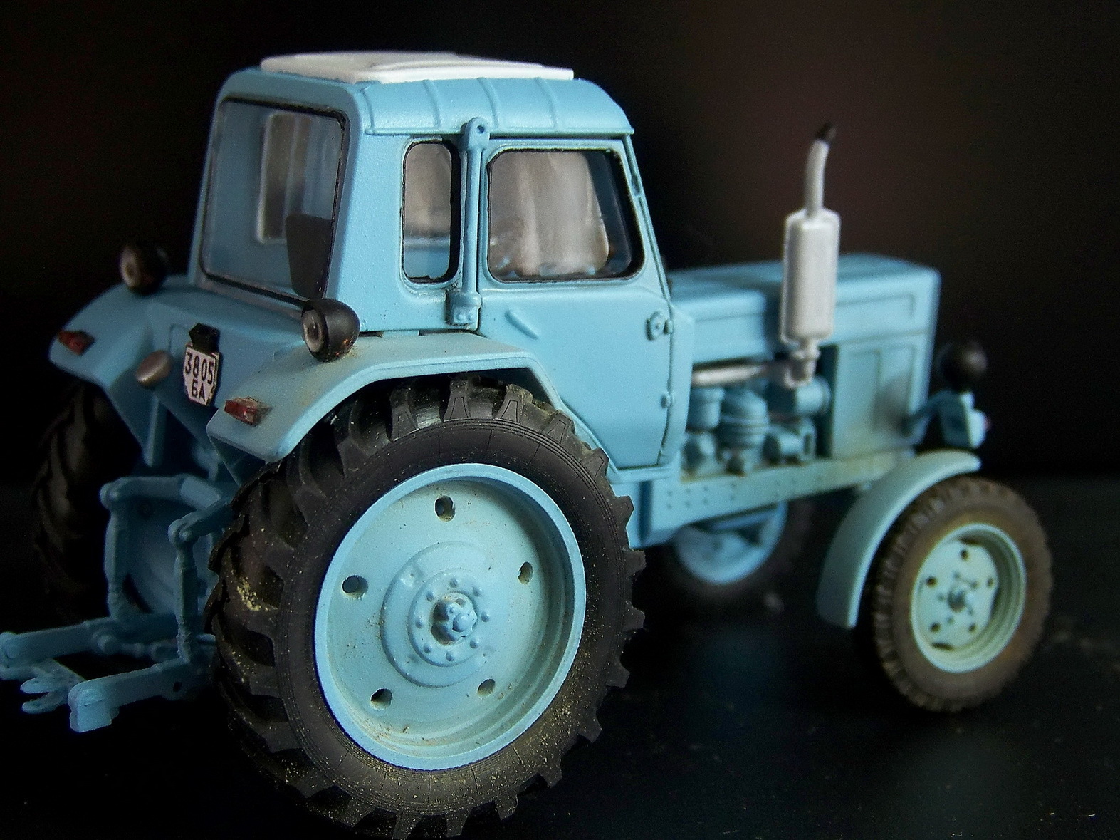 MTZ-80 - My, MTZ, 1:43, Tractor, Diorama, MTZ 80, Longpost