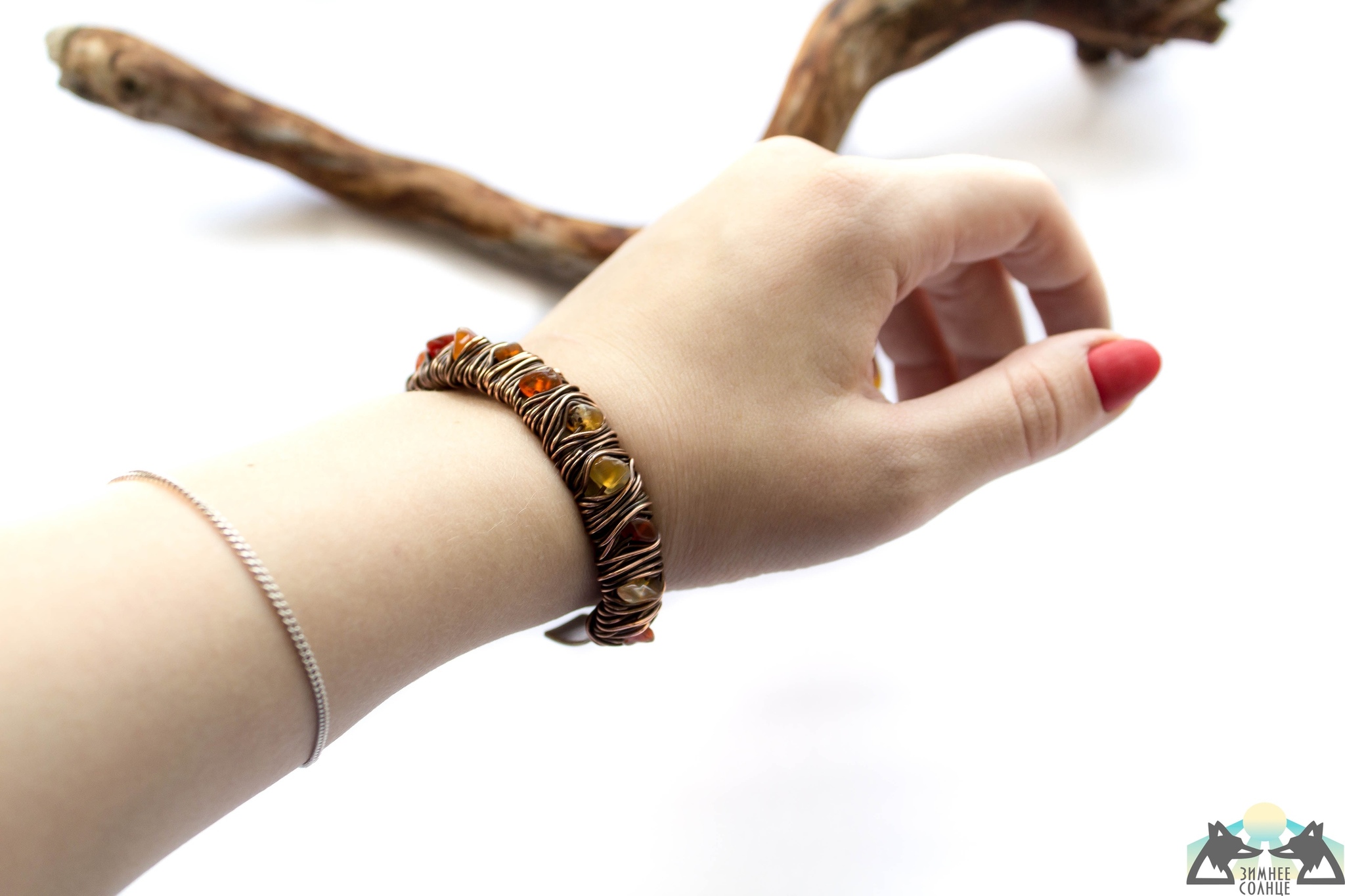 Pair of bracelets - My, A bracelet, Decoration, Wire wrap, Metal, Longpost