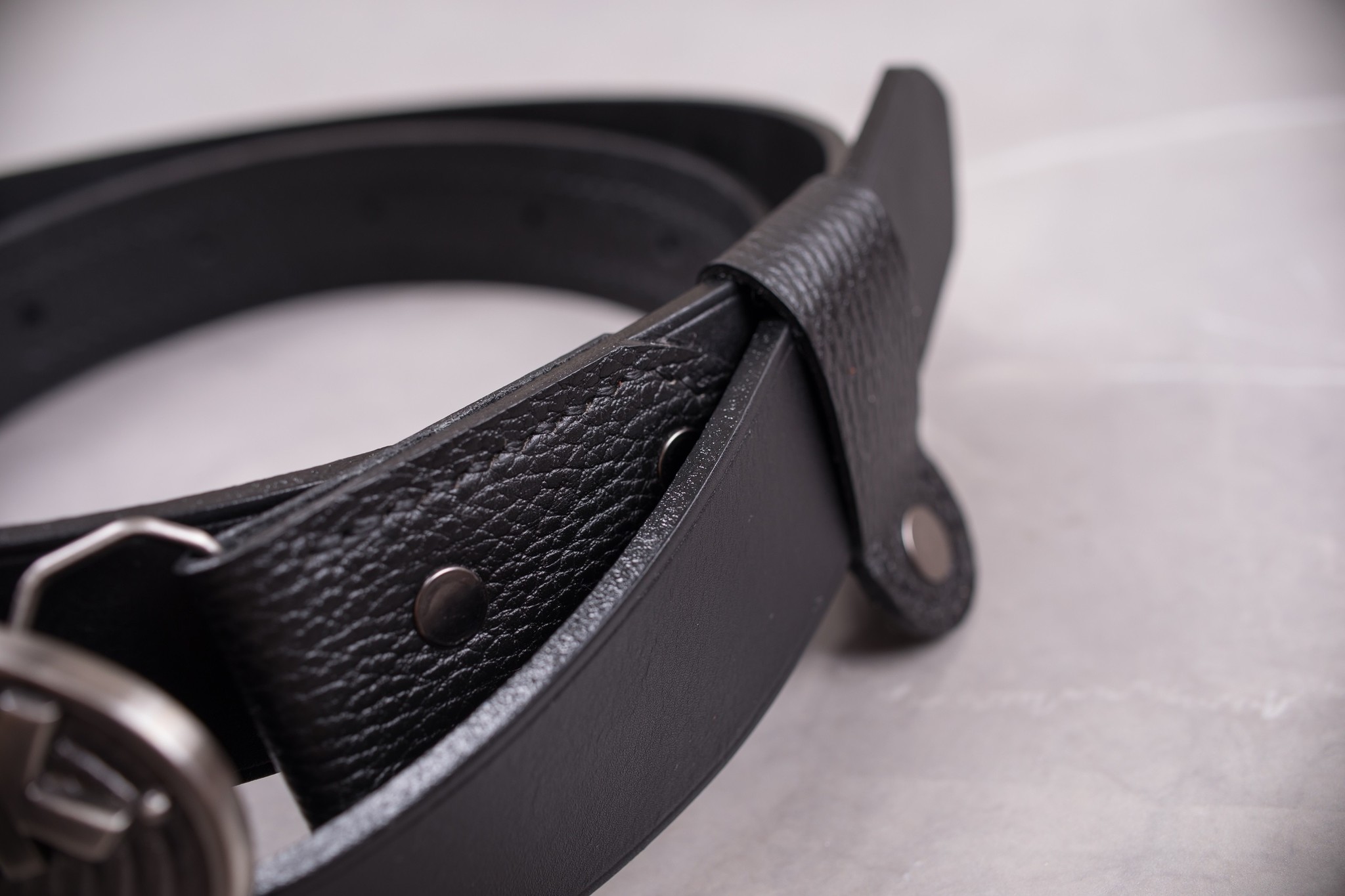 Belt with Drunk buckle. - My, Belt, Leather, Longpost