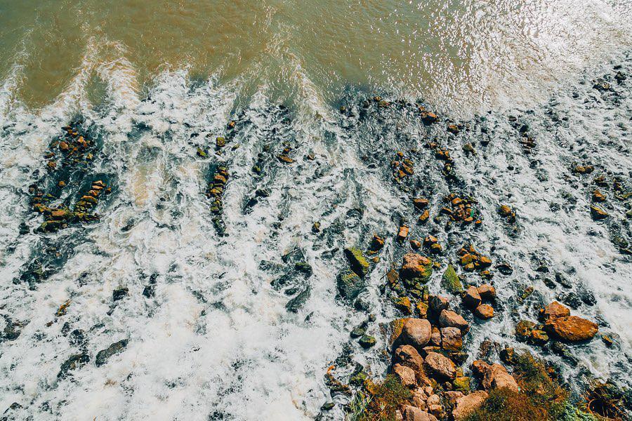 В Краснодаре есть свои водопады. Находятся они в конце Большого острова. - Краснодар, Краснодарский Край, Водопад, Длиннопост