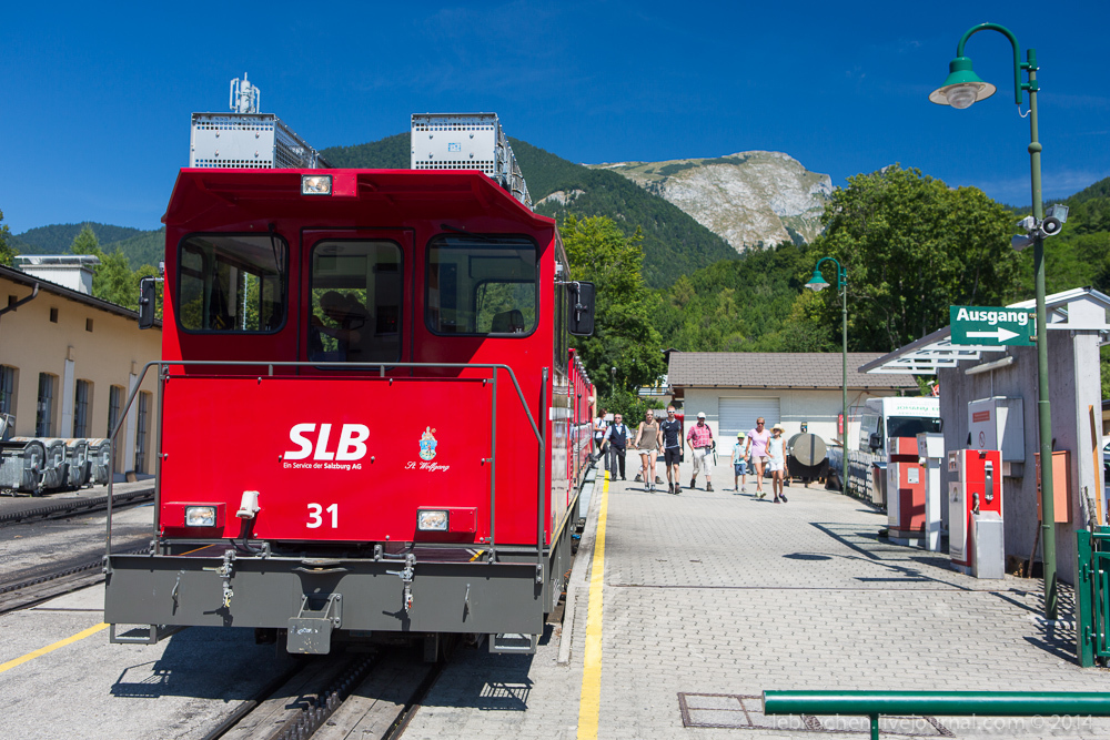 Schafbergbahn: the steepest cog railway in Austria. - Railway, Austria, Longpost, Locomotive, Gear rail, Video