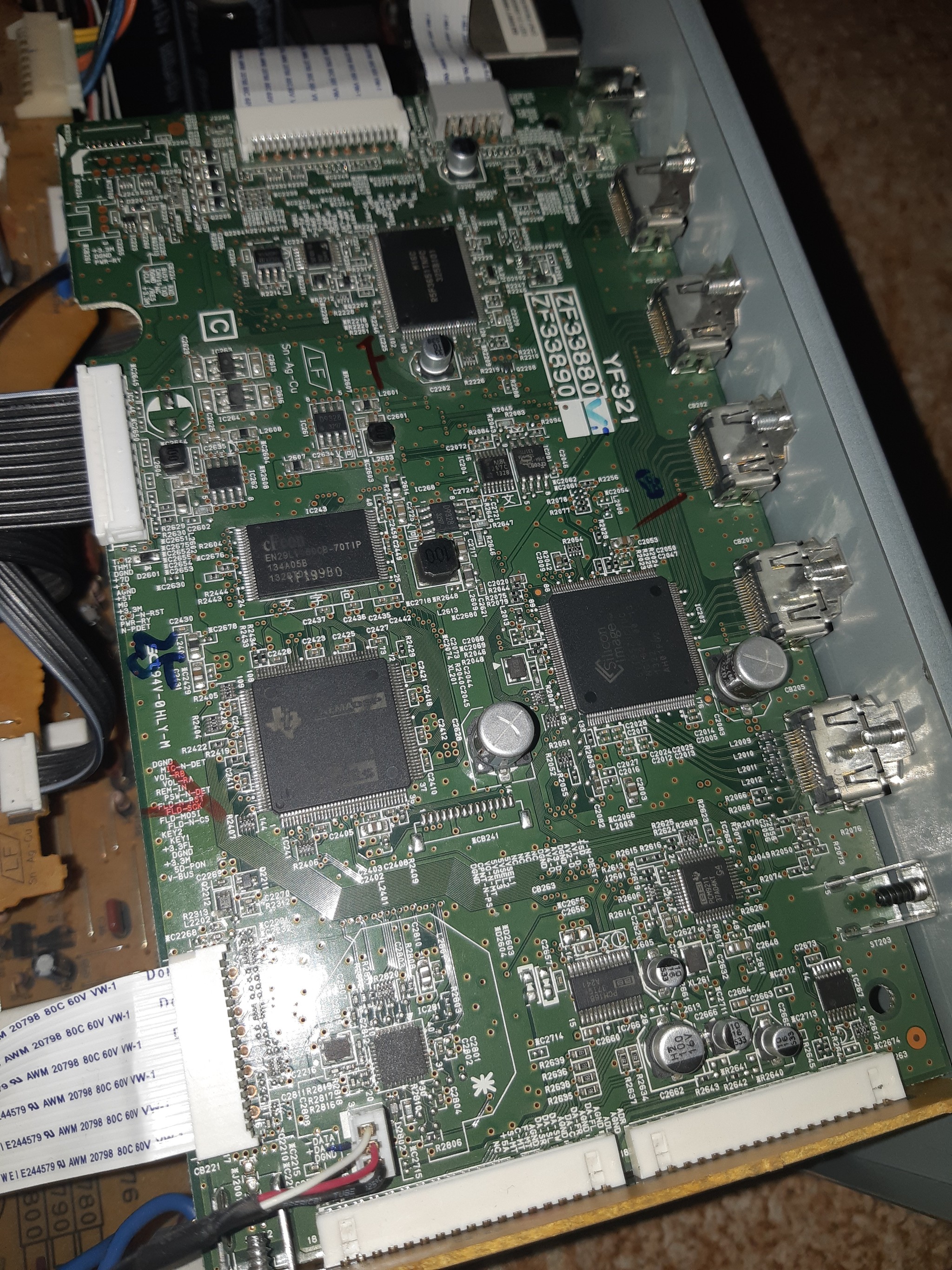 Double punch. TV + receiver. - My, Repair, Receiver, Hdmi, Yamaha, Amplifier, No image, Longpost