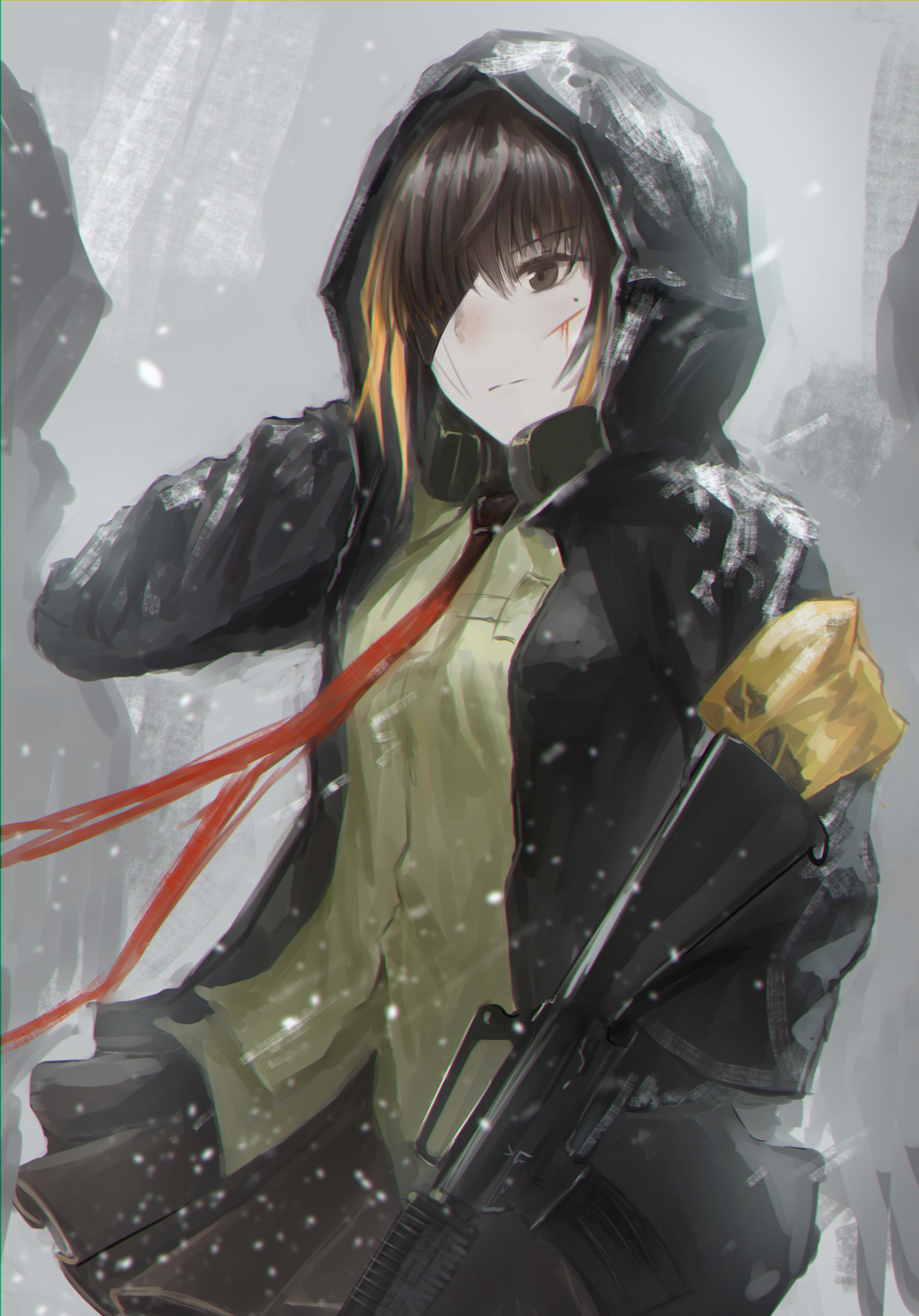 M16A1 - Anime, Anime art, Art, M16a1, Girls frontline, A selection, Longpost