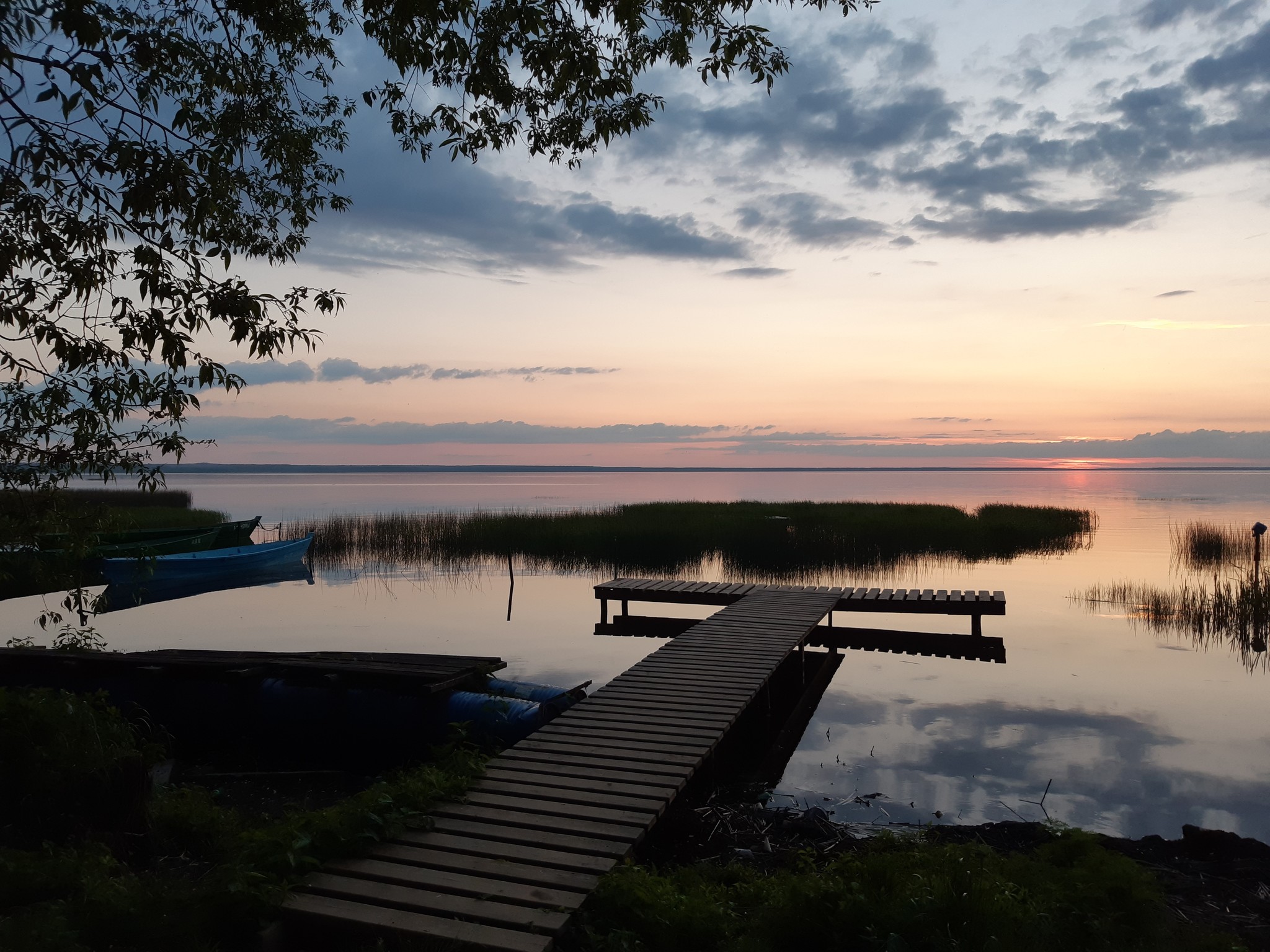 Lake Pleshcheyevo - My, Pleshcheevo Lake, Nature, Sunset, Lake, Sky, The photo, No filters, Longpost