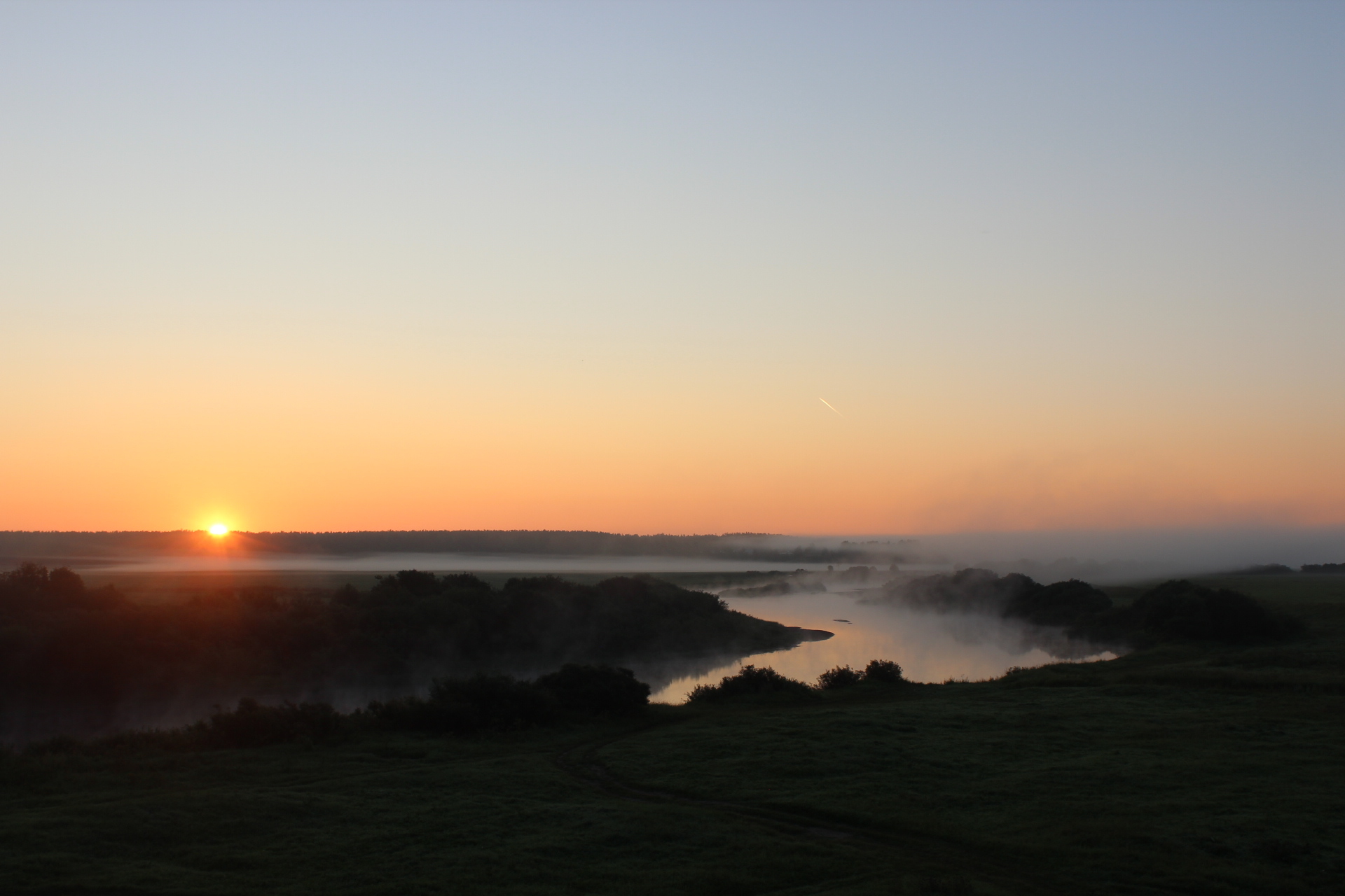 dawn - My, Beginning photographer, Velsk, dawn, Morning, Summer, Nature