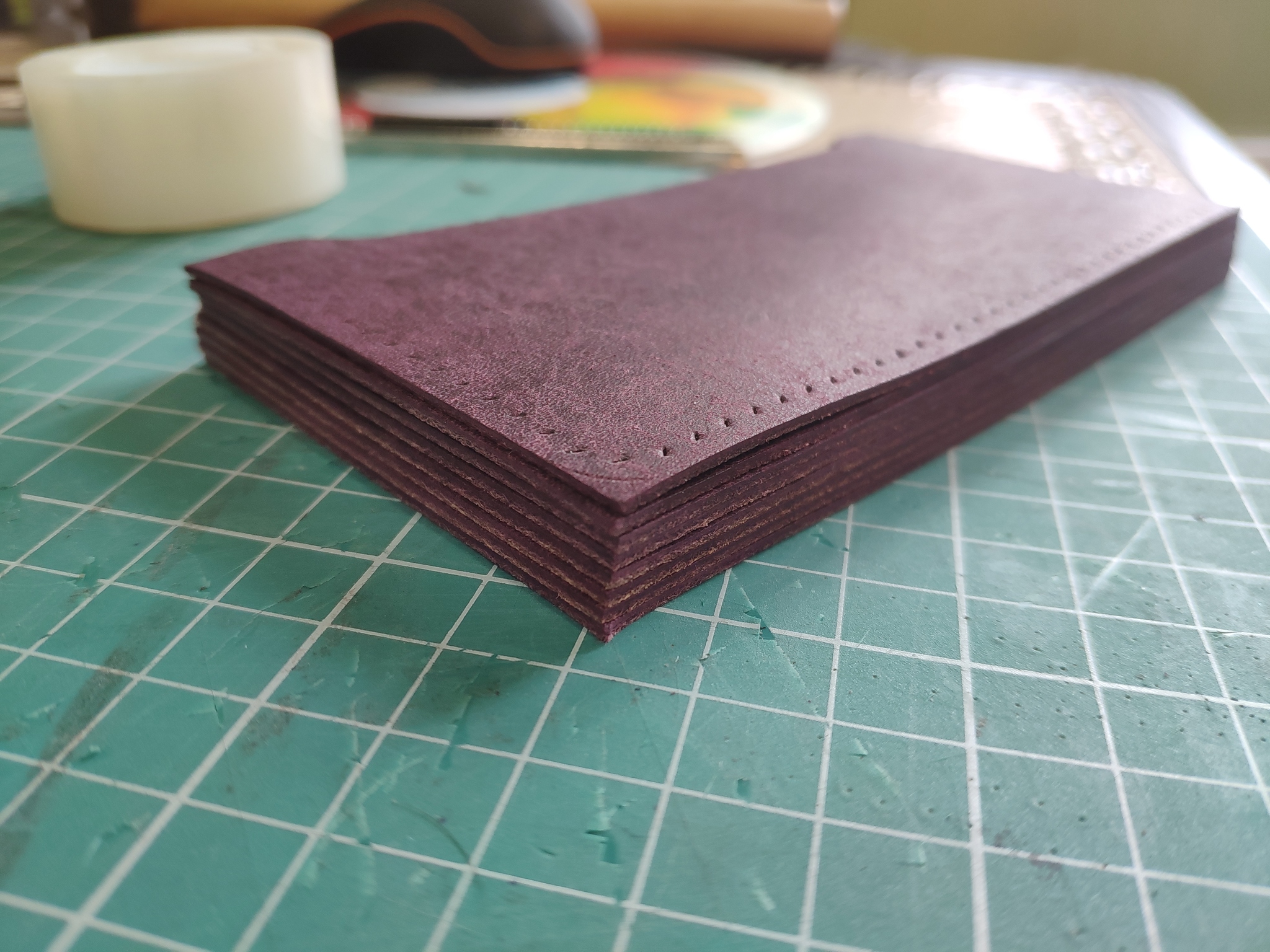 simple passport cover - My, Longpost, Leather, With your own hands, Needlework, Handmade, Interesting